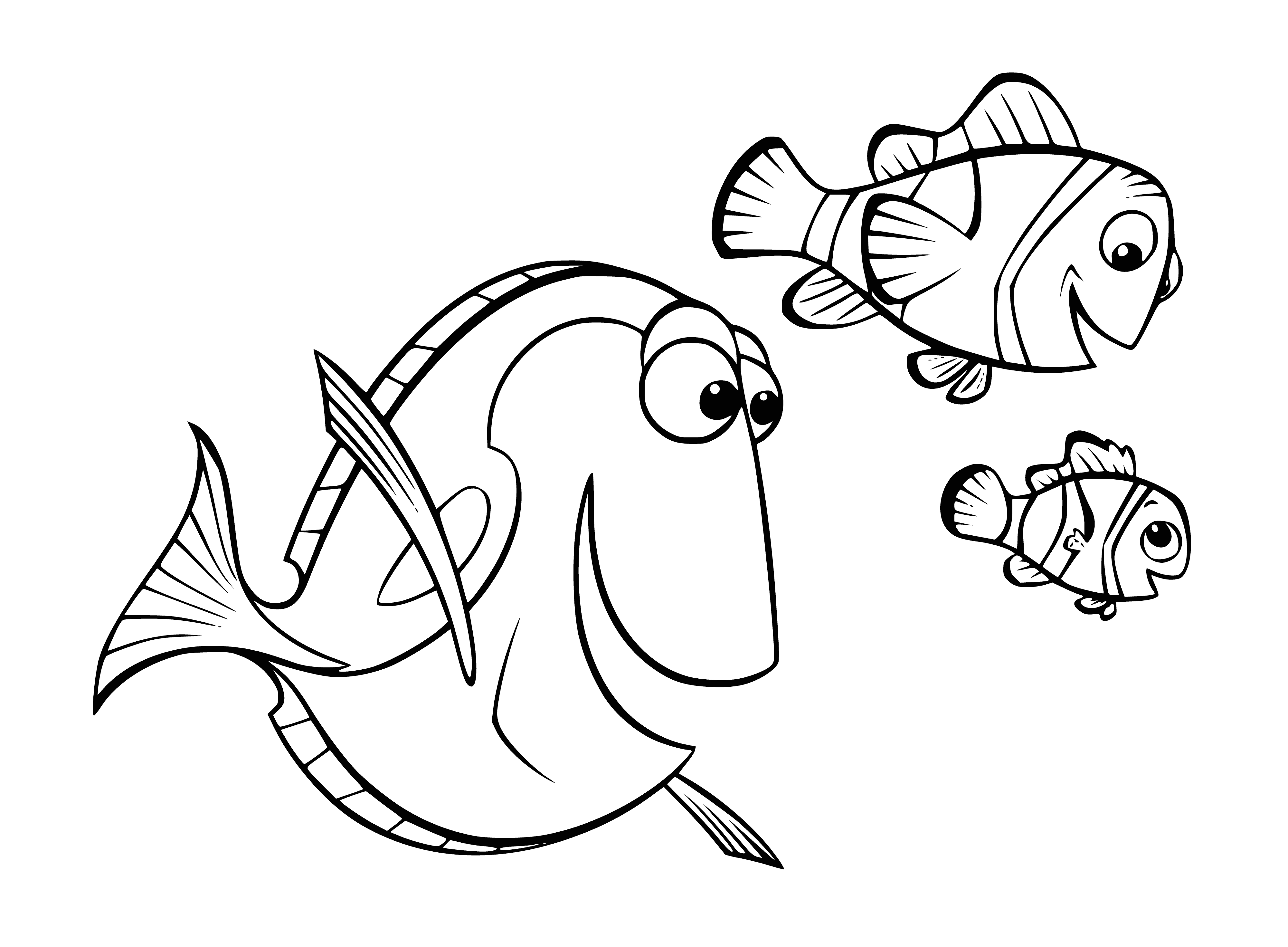 Come on, Nemo and the Pope coloring page