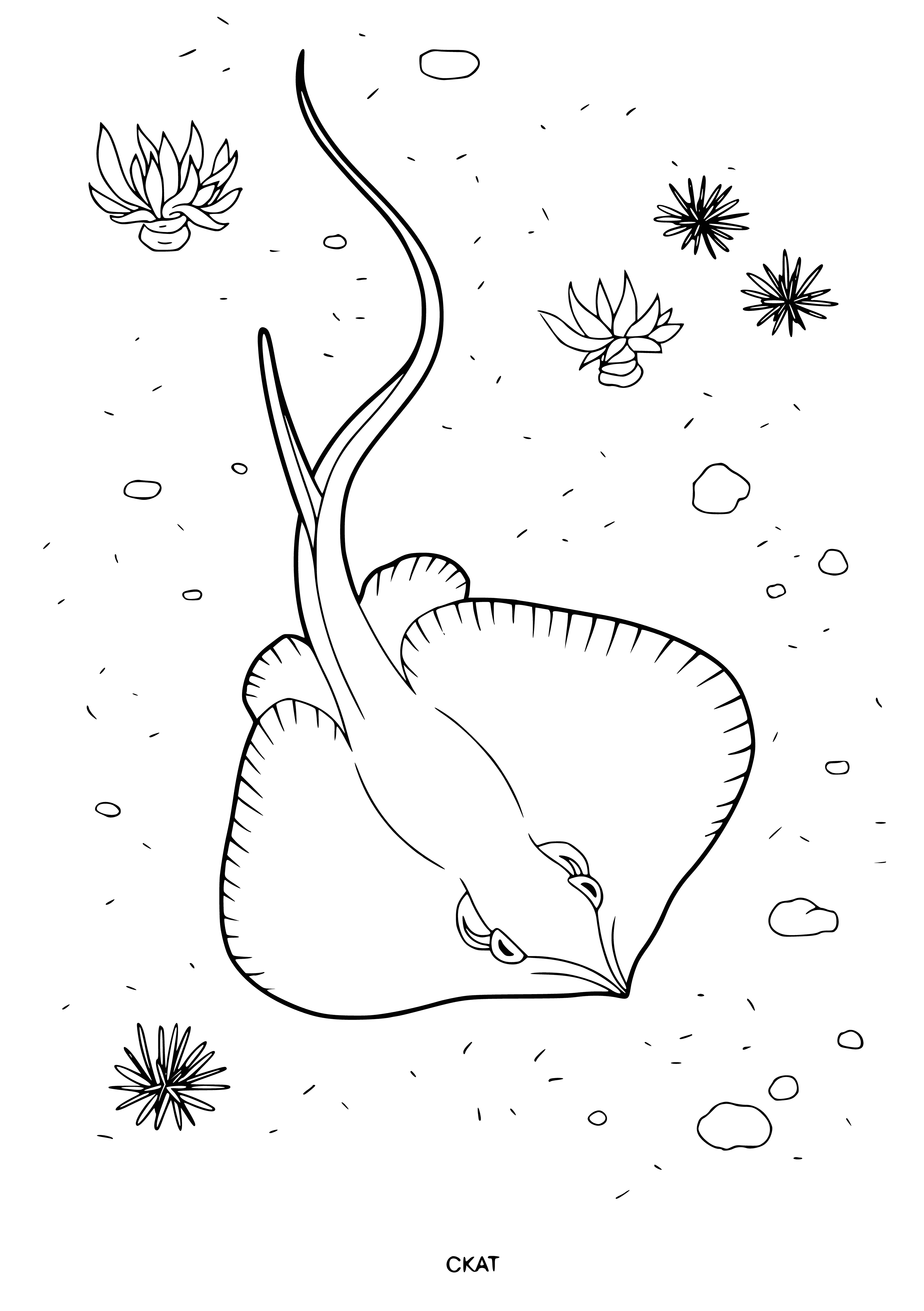 Scat coloring page