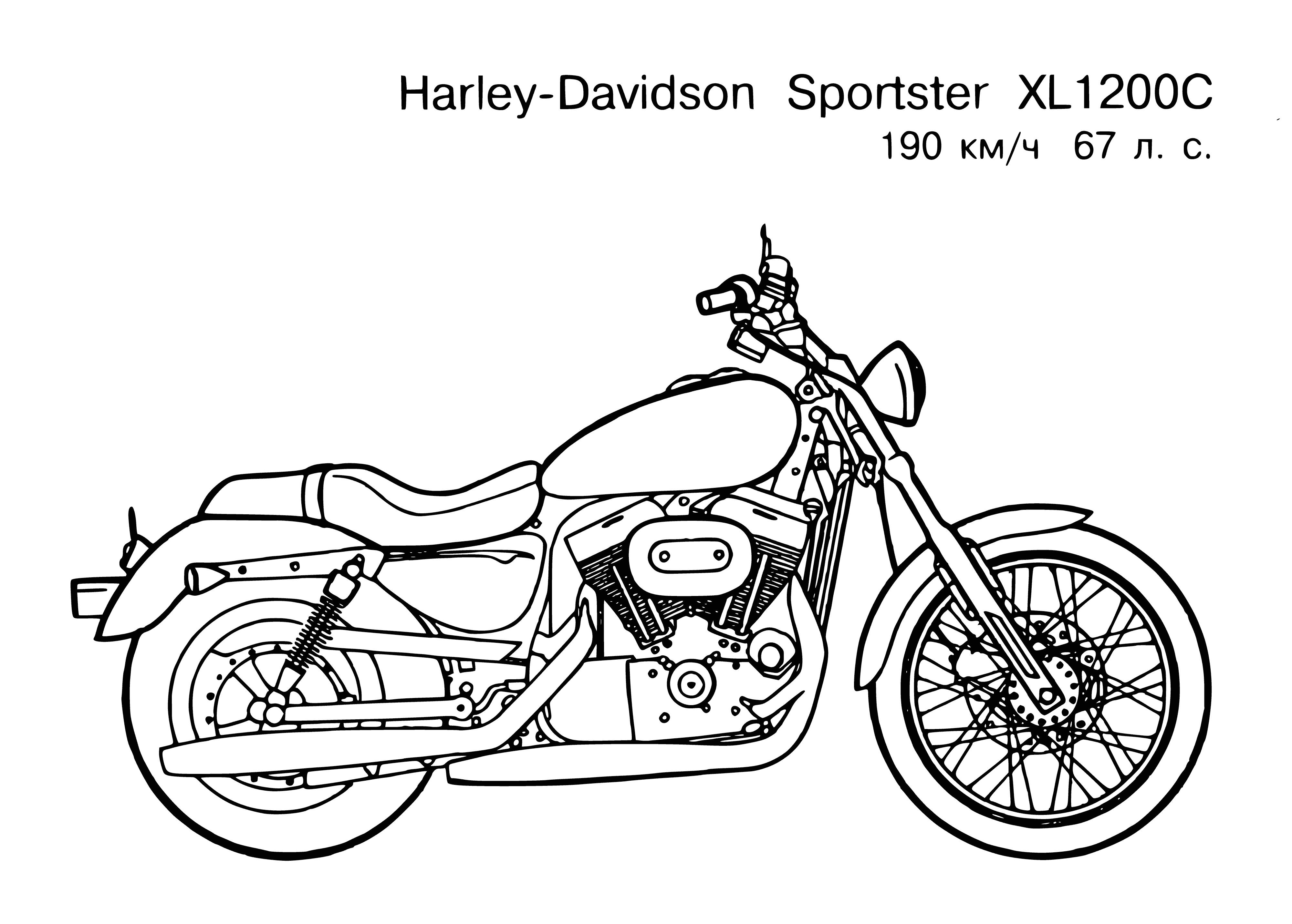 coloring page: Person driving a motorbike on a road wearing black helmet, hands on handlebars.