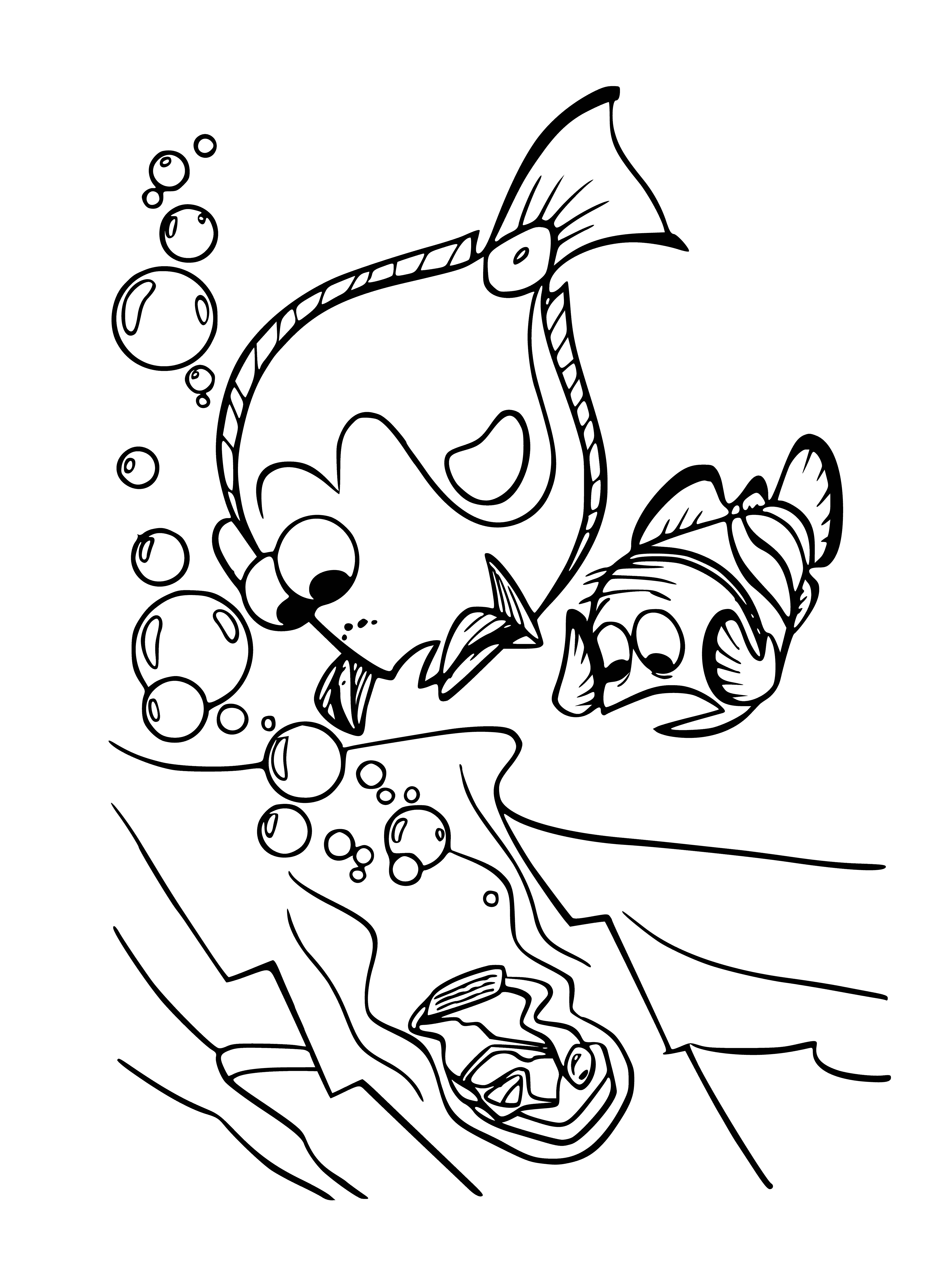The mask falls coloring page