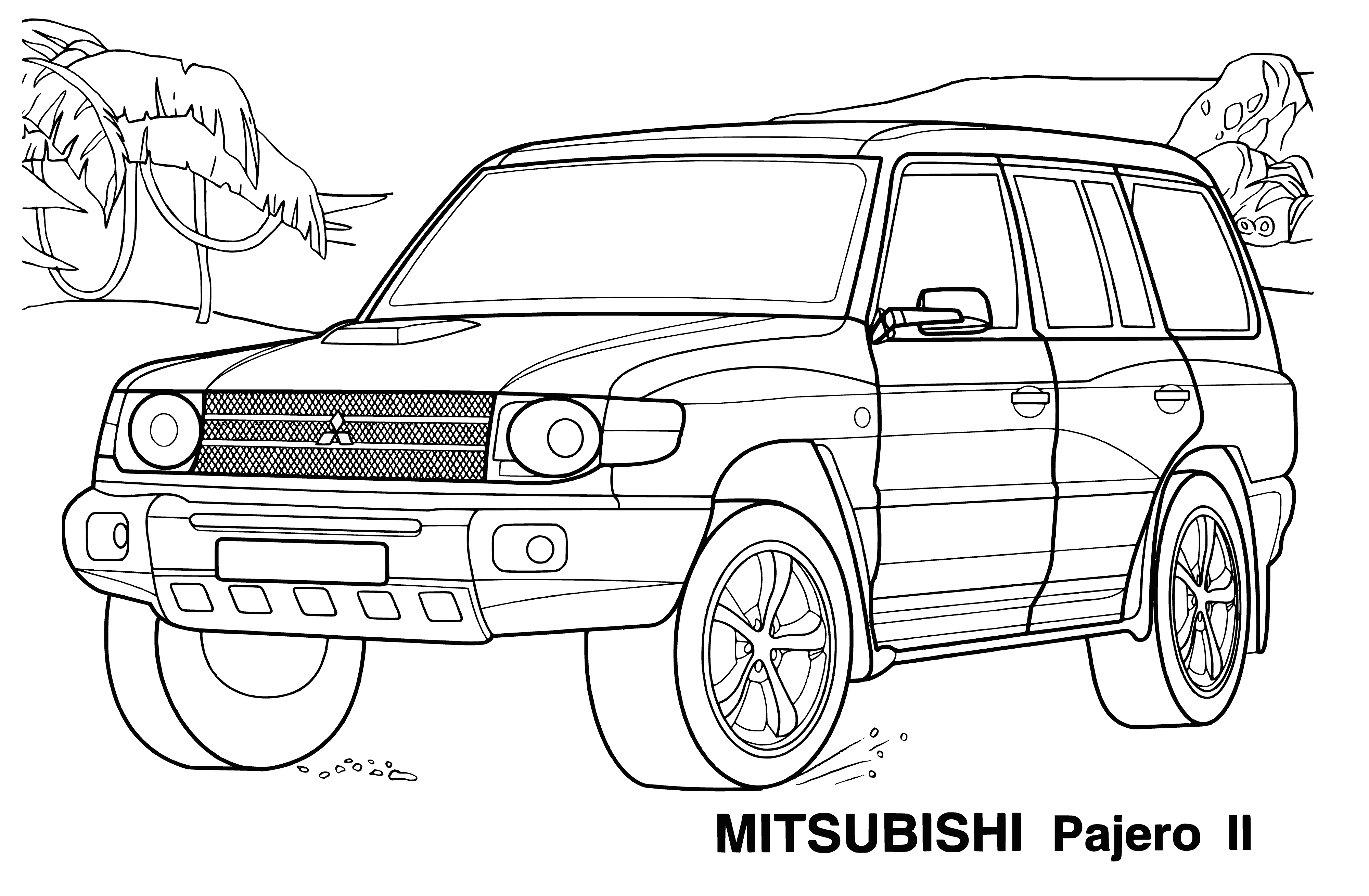 Jeep coloring page