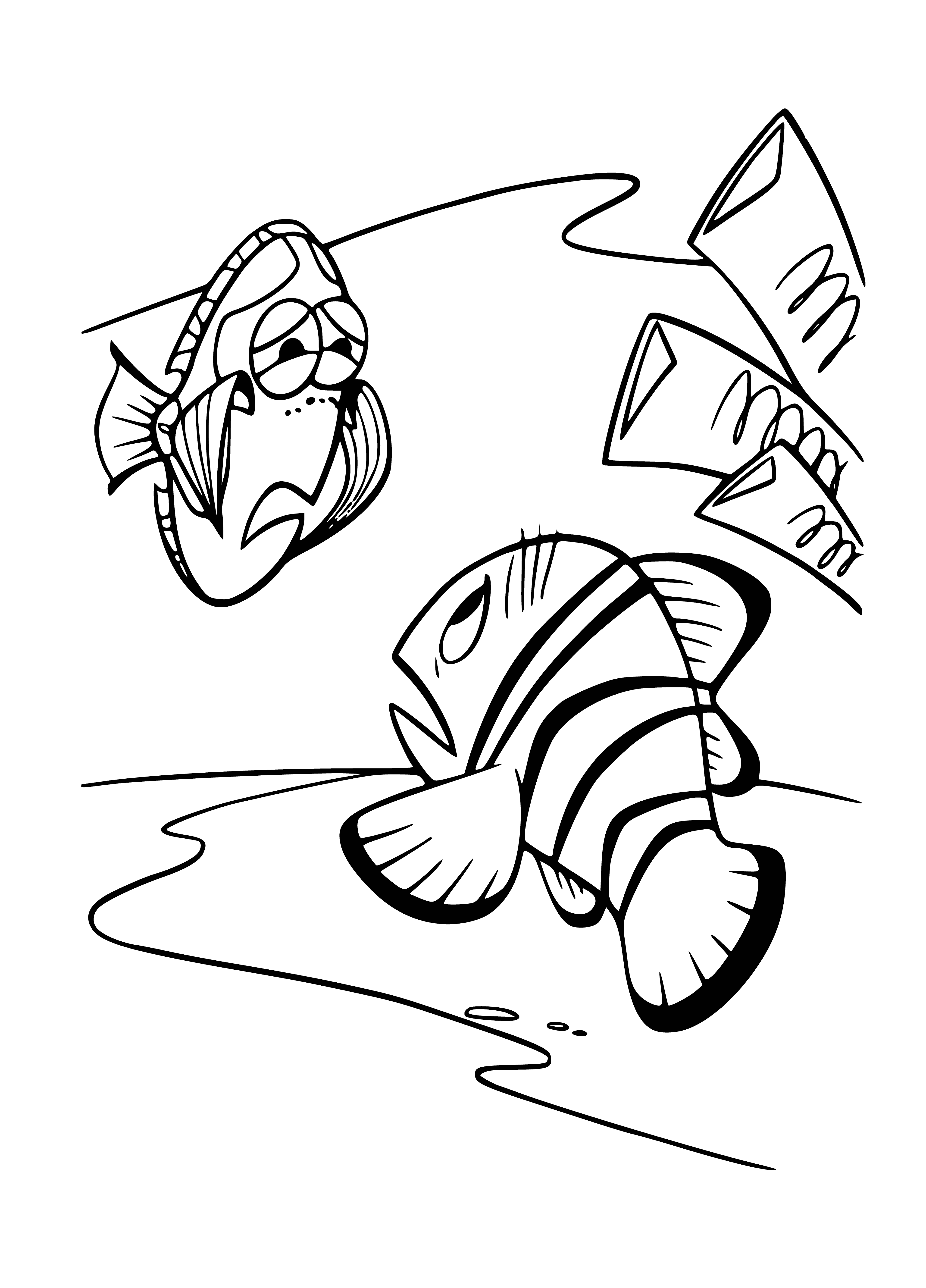 Dorry fish coloring page