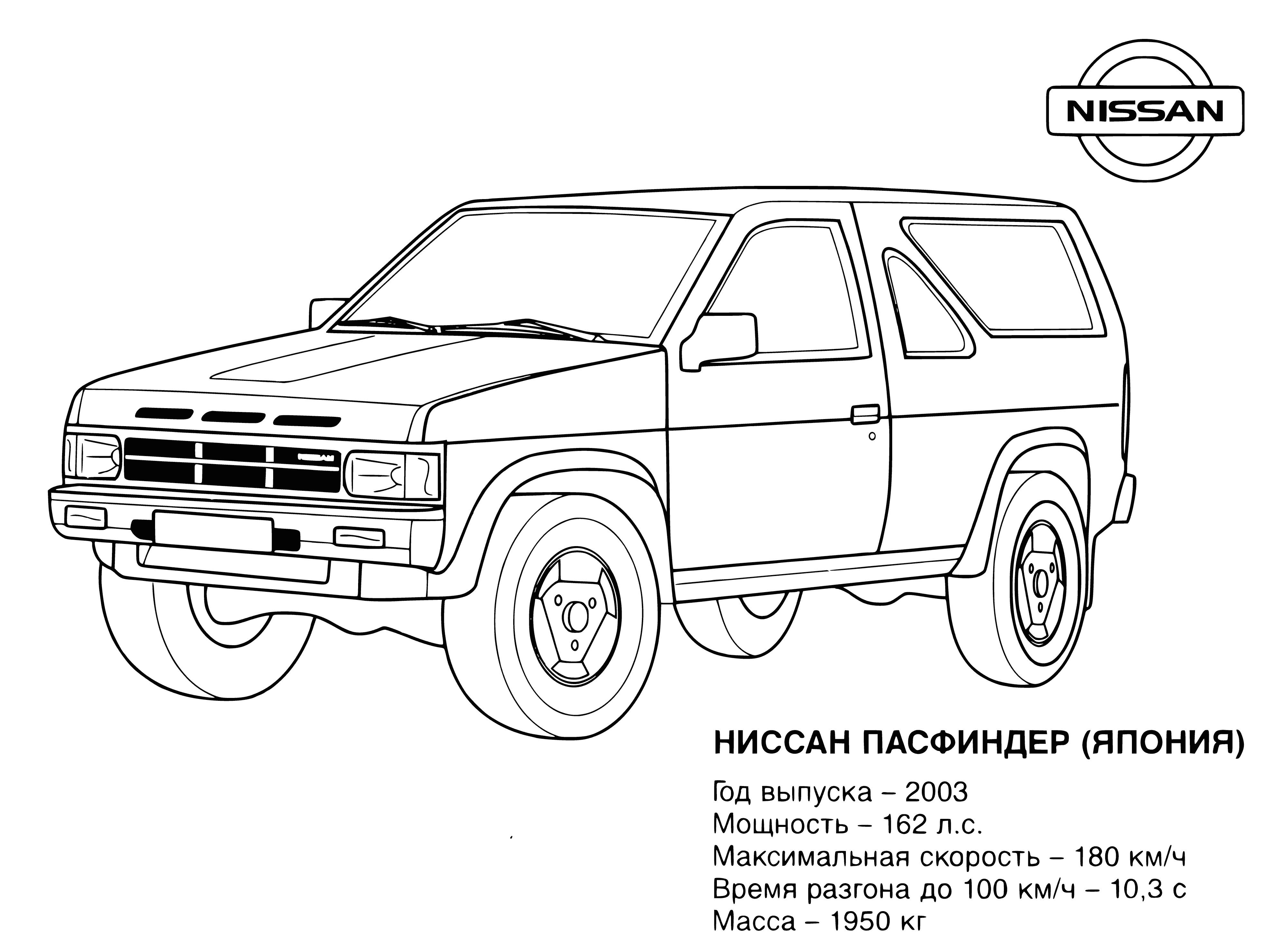 Jeep (Japan) coloring page