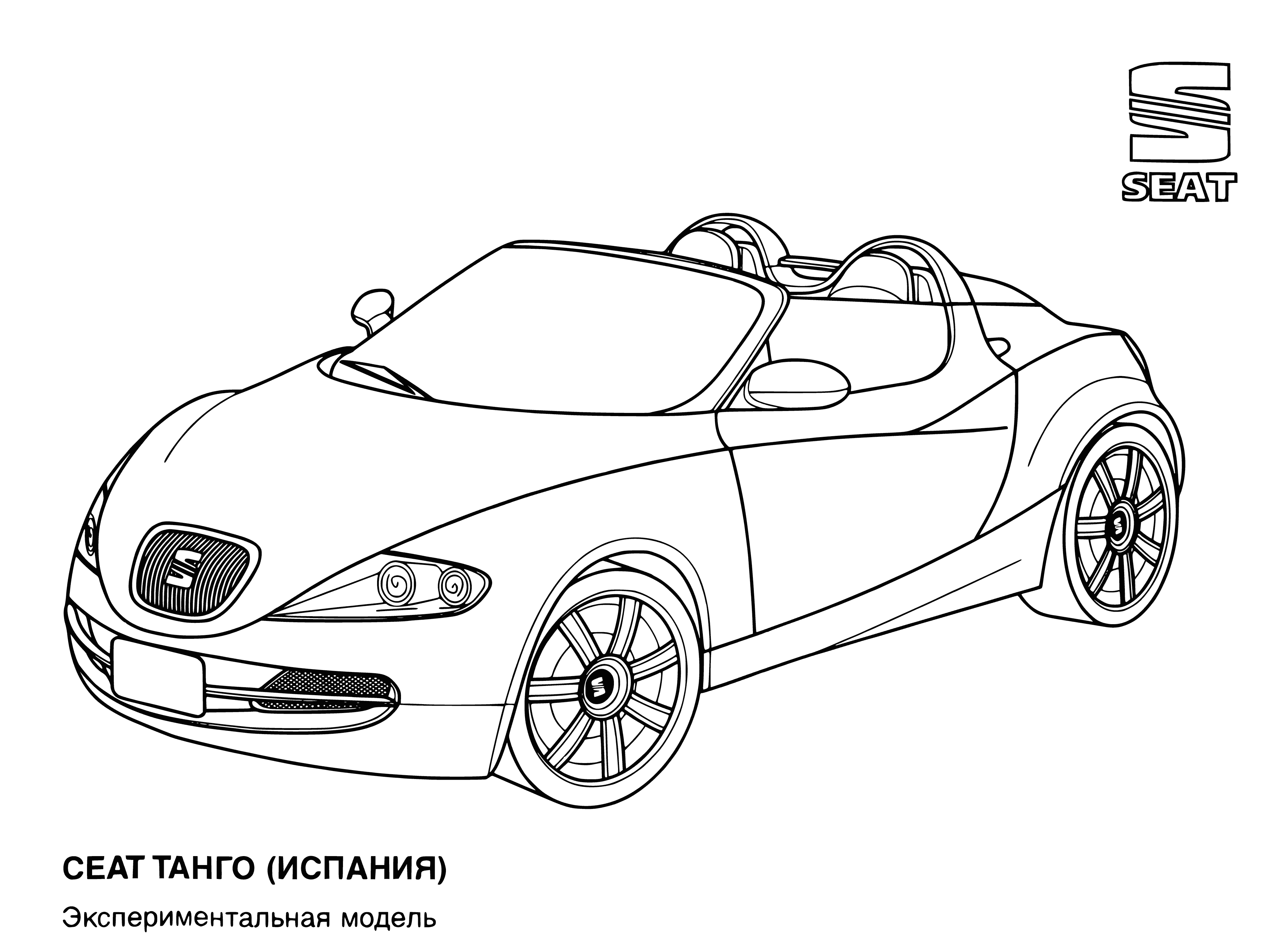 Seat (Spain) coloring page