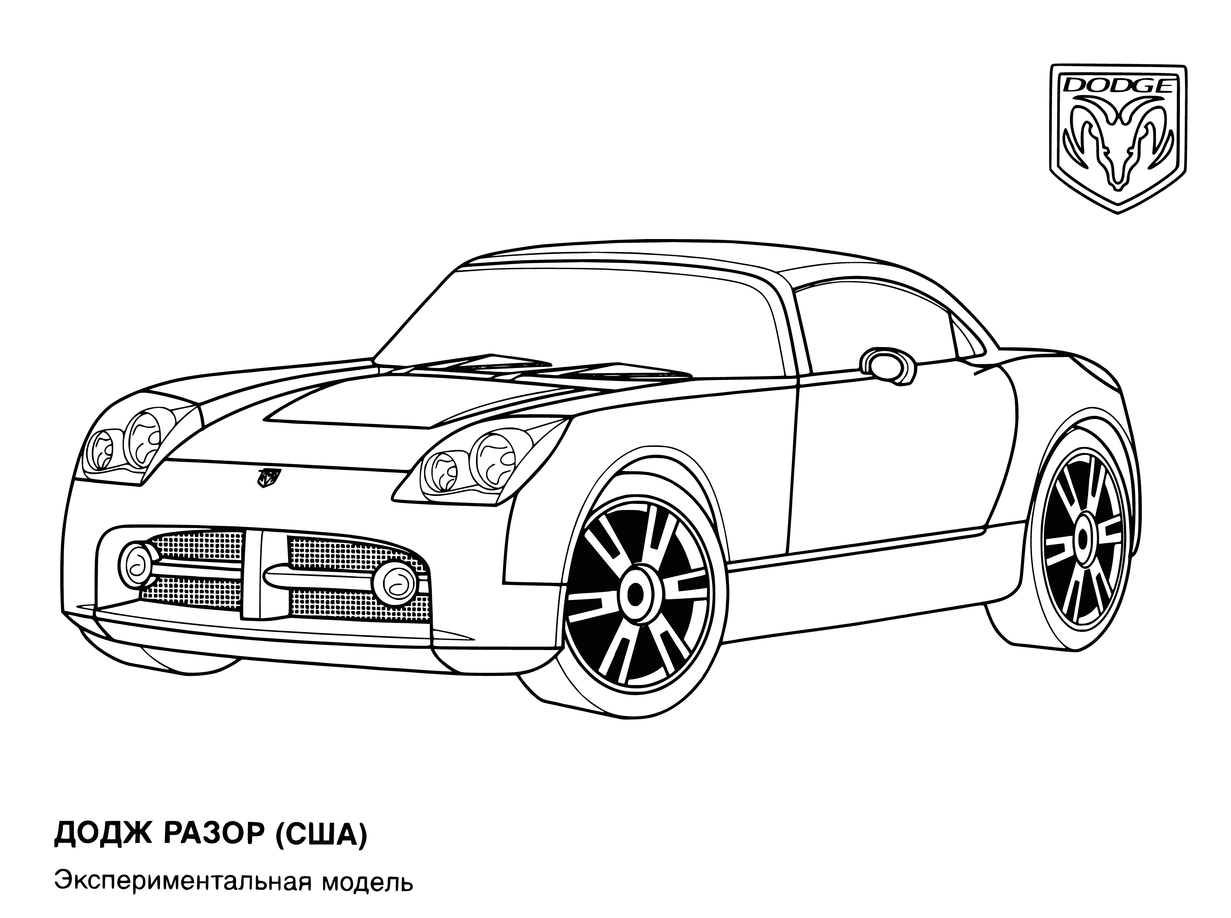 Dodge (USA) coloring page
