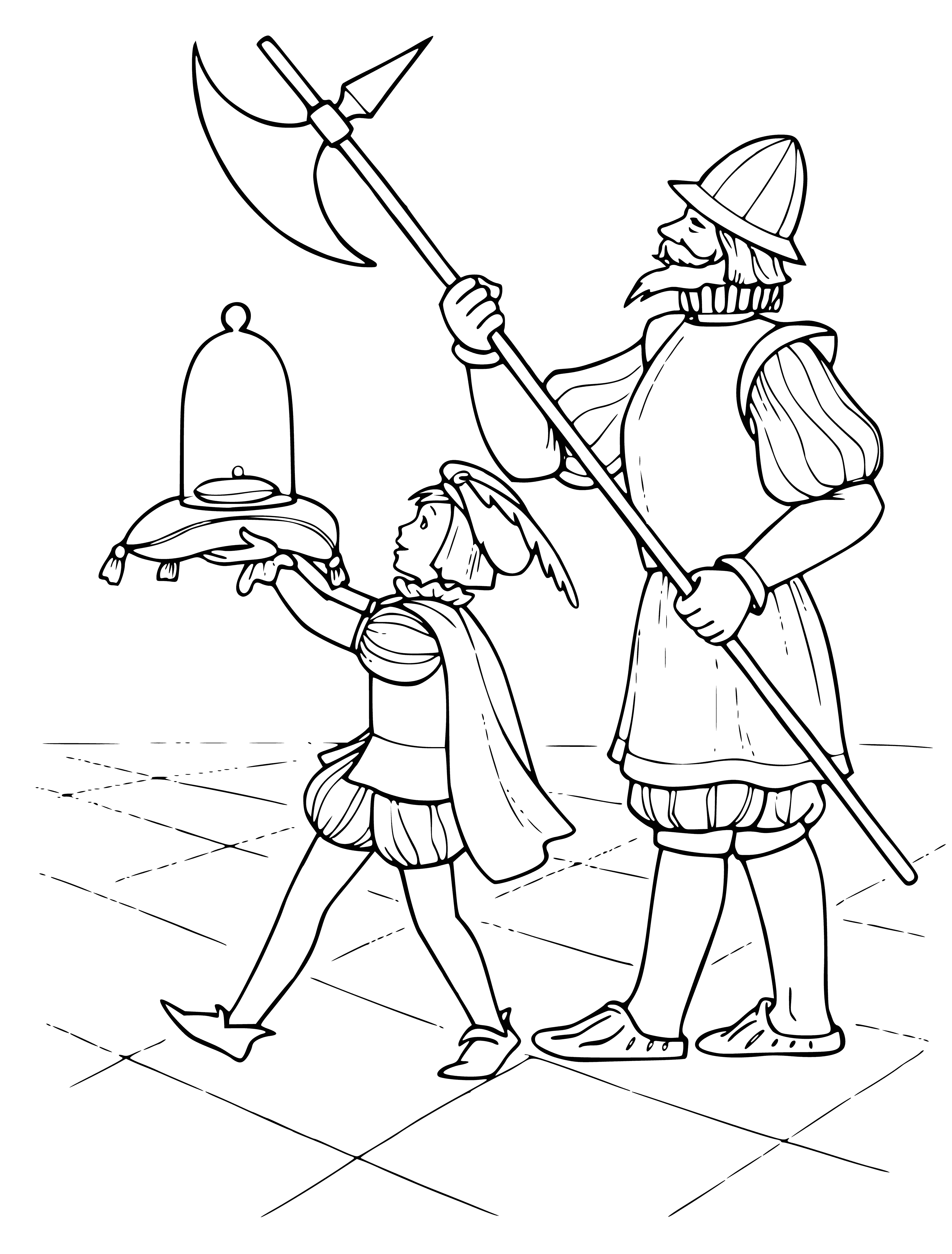 Little page carries a pea coloring page