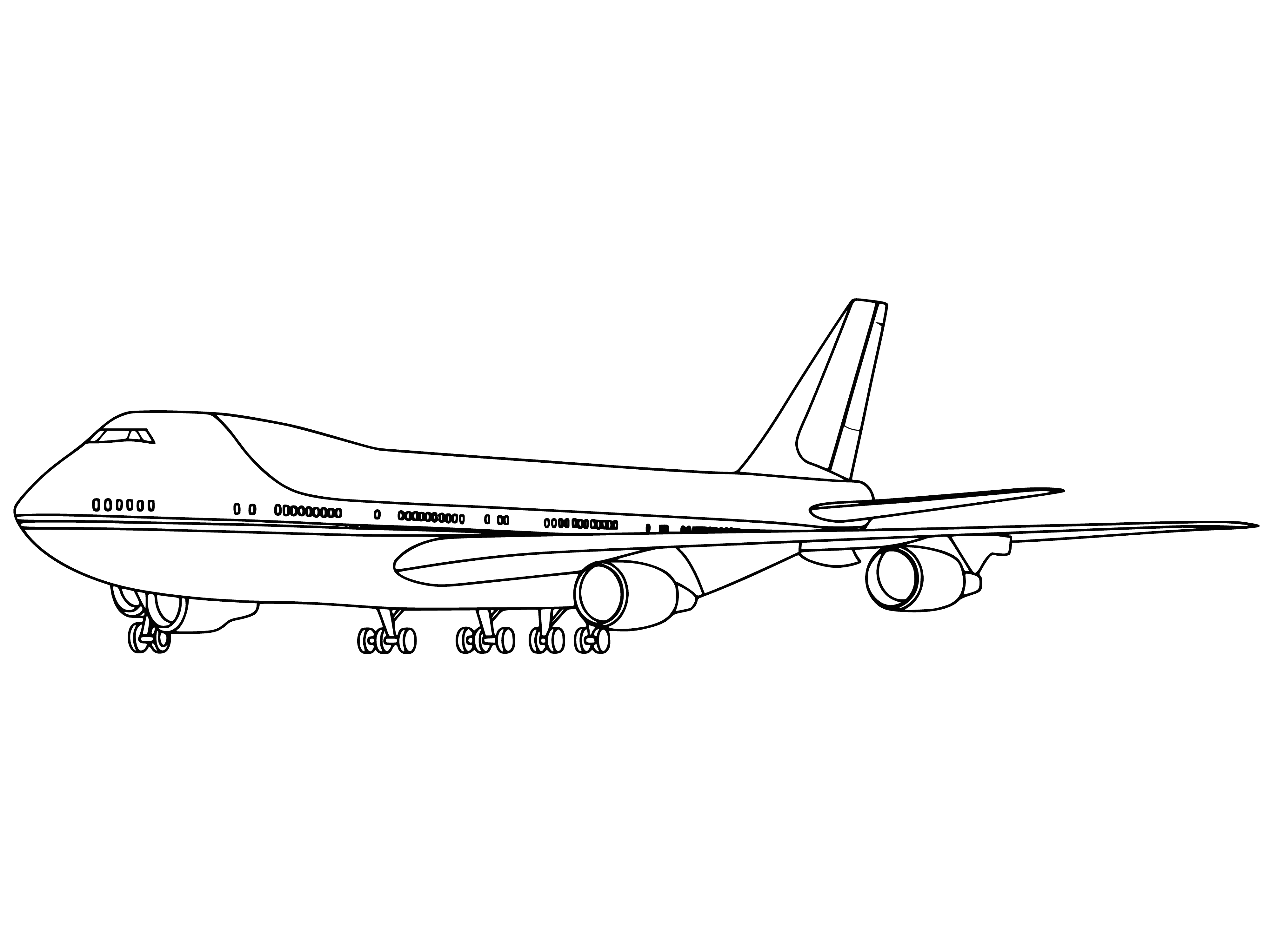 Avion coloriage