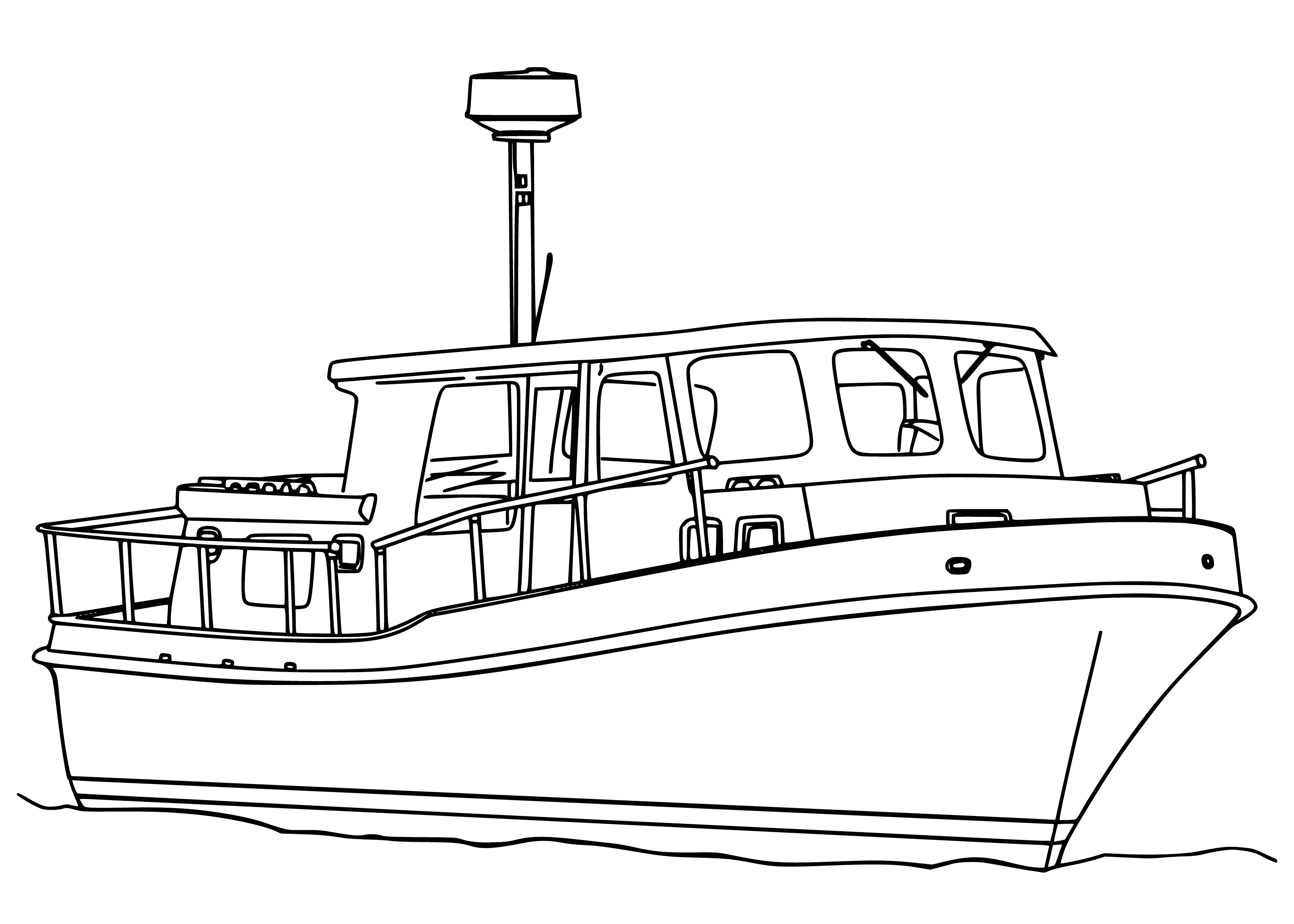 Trawler kolorowanka