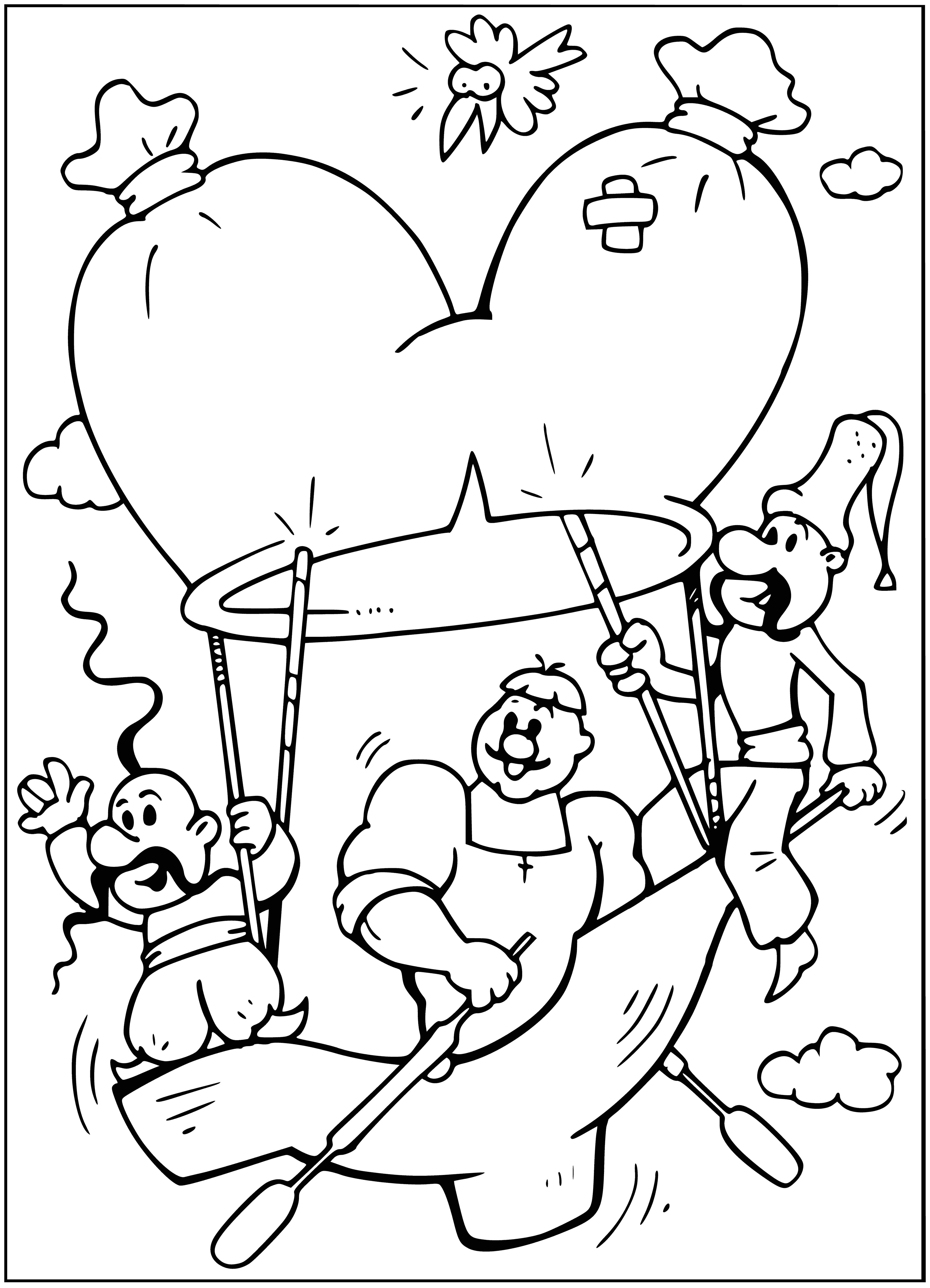 coloring page: Cossacks are a people of unique culture & traditions known for skillful horsemanship & fighting in Russia & Ukraine's steppes.