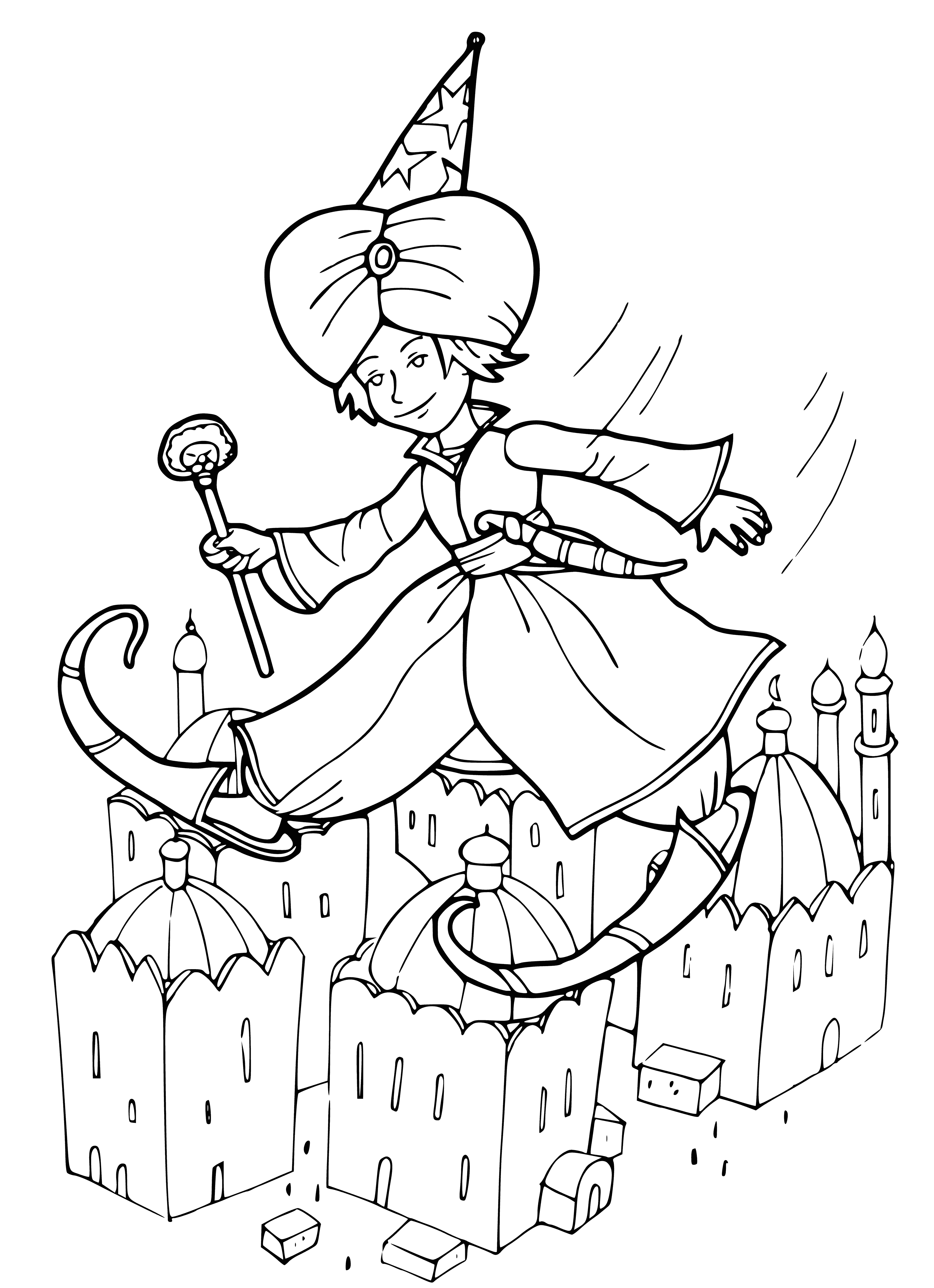 Mook the runner coloring page