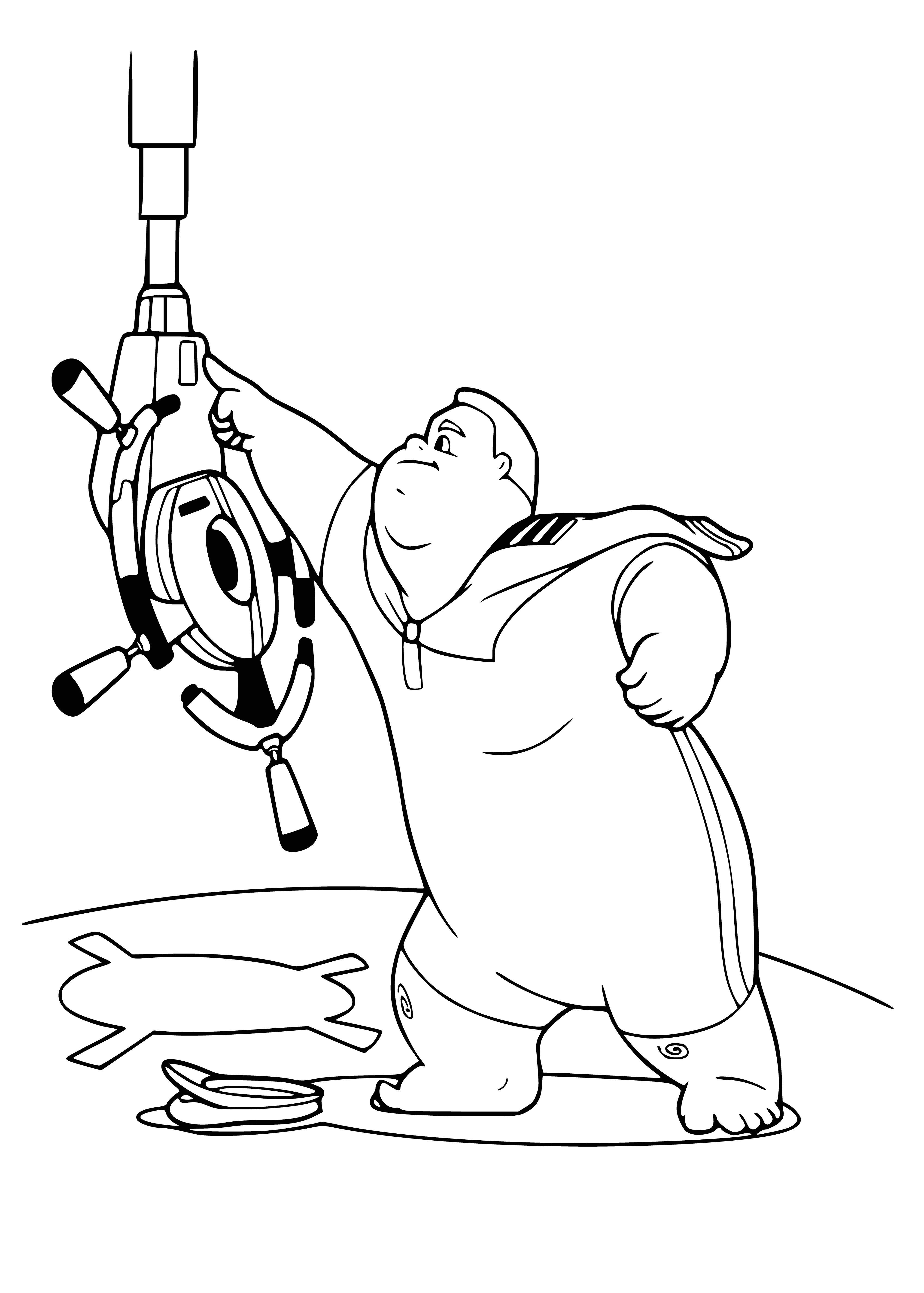 Captain and II coloring page
