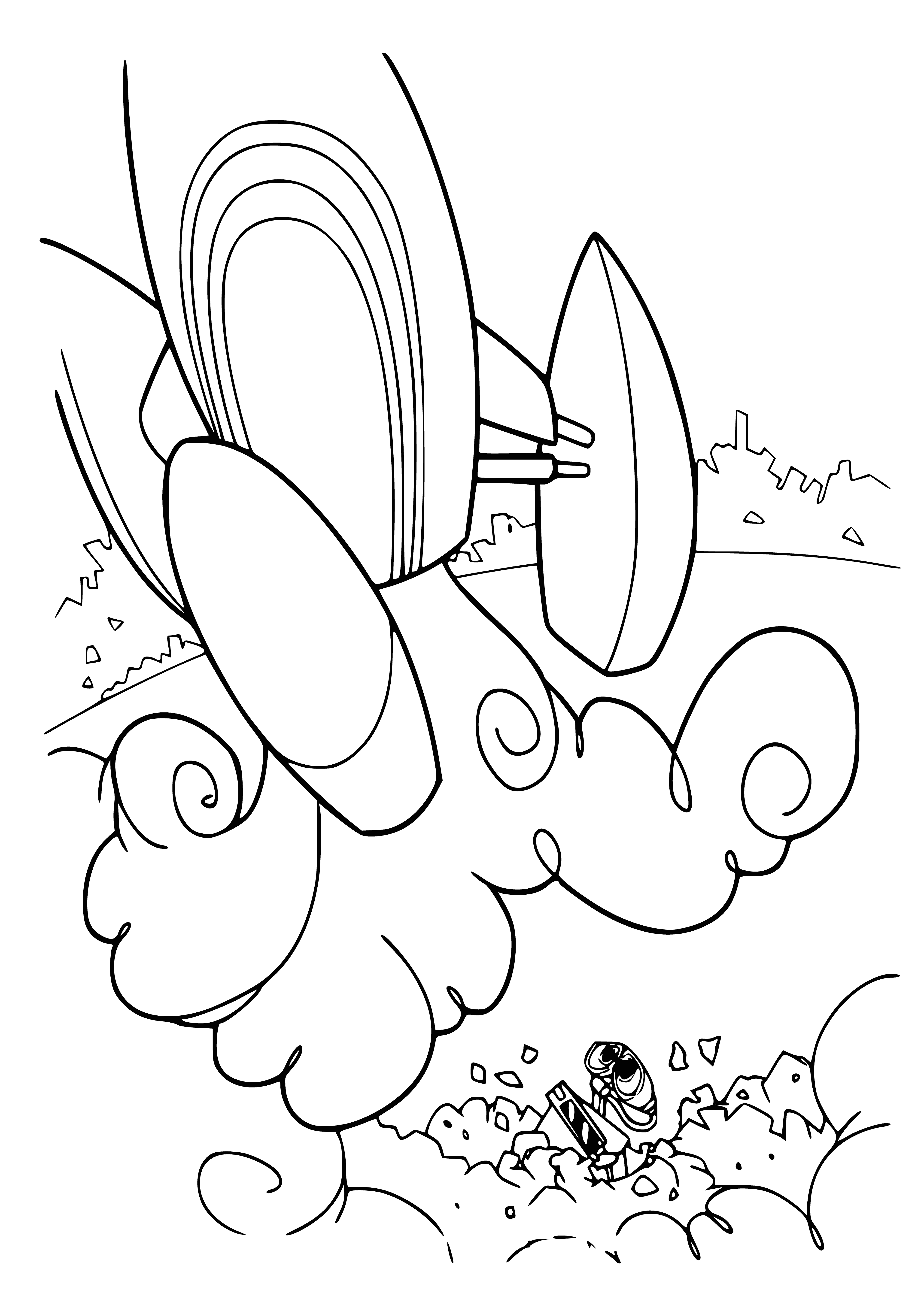 The ship imports Eve coloring page