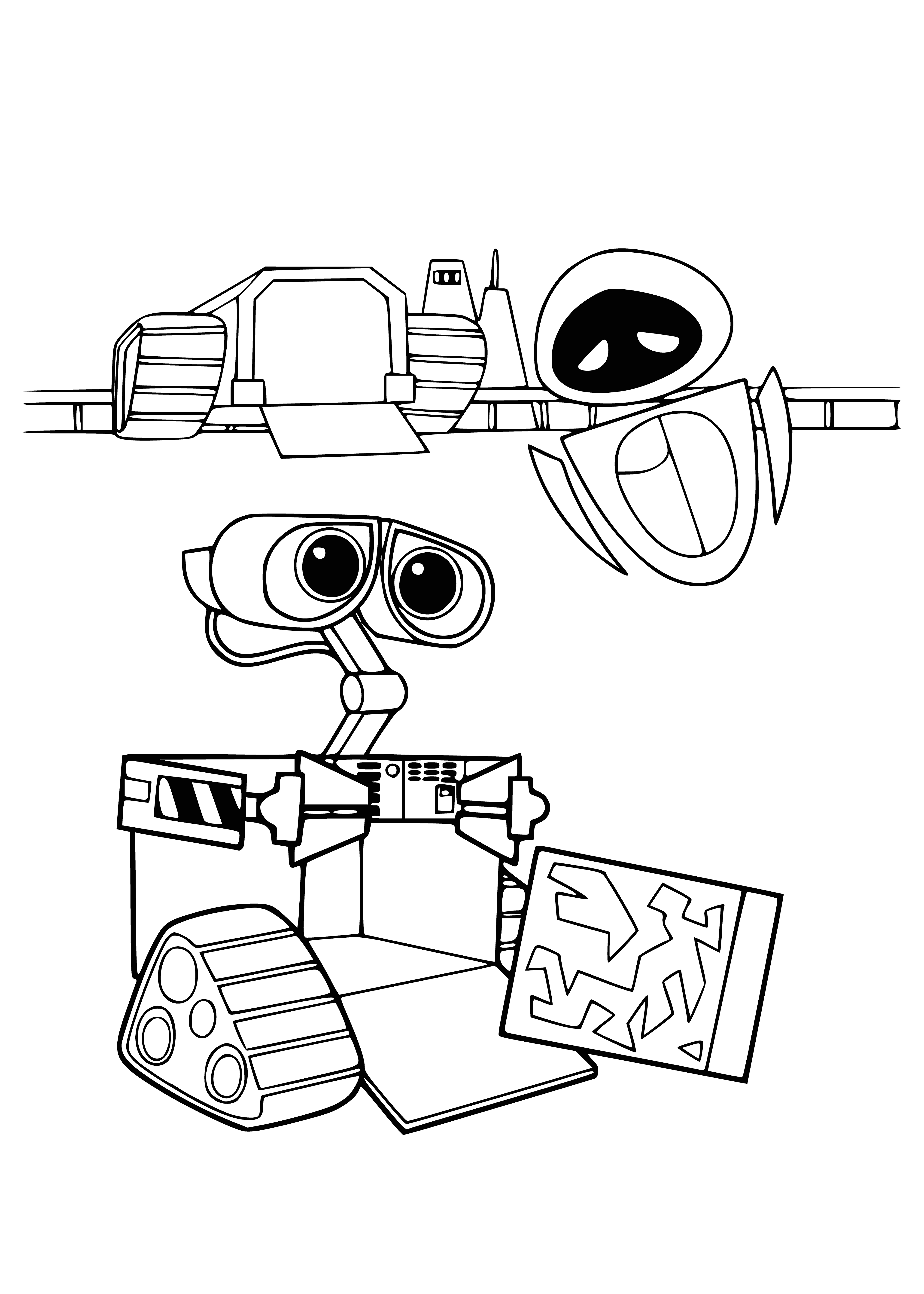 Valley and trash coloring page