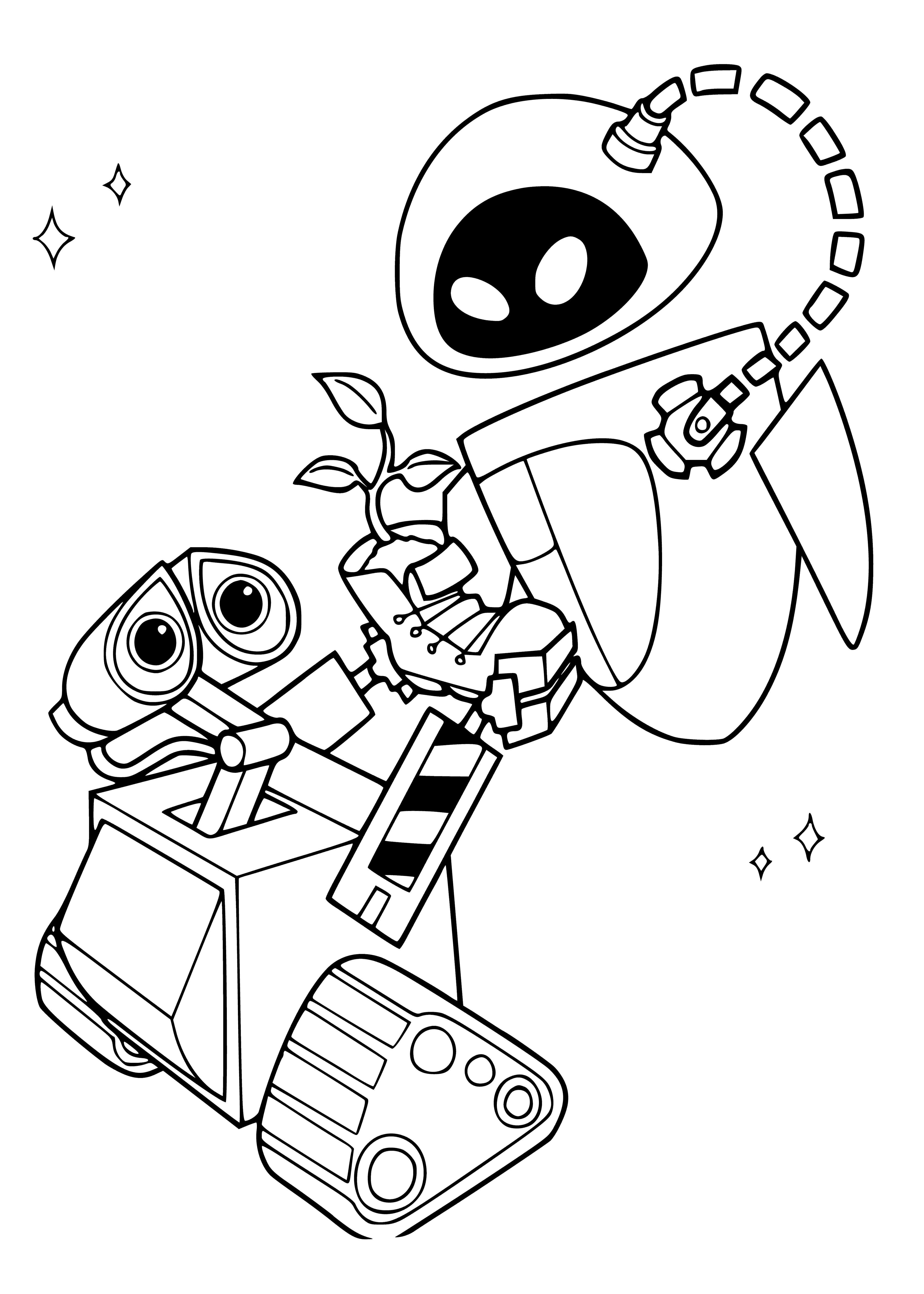 Valley, Sprout and Eve coloring page