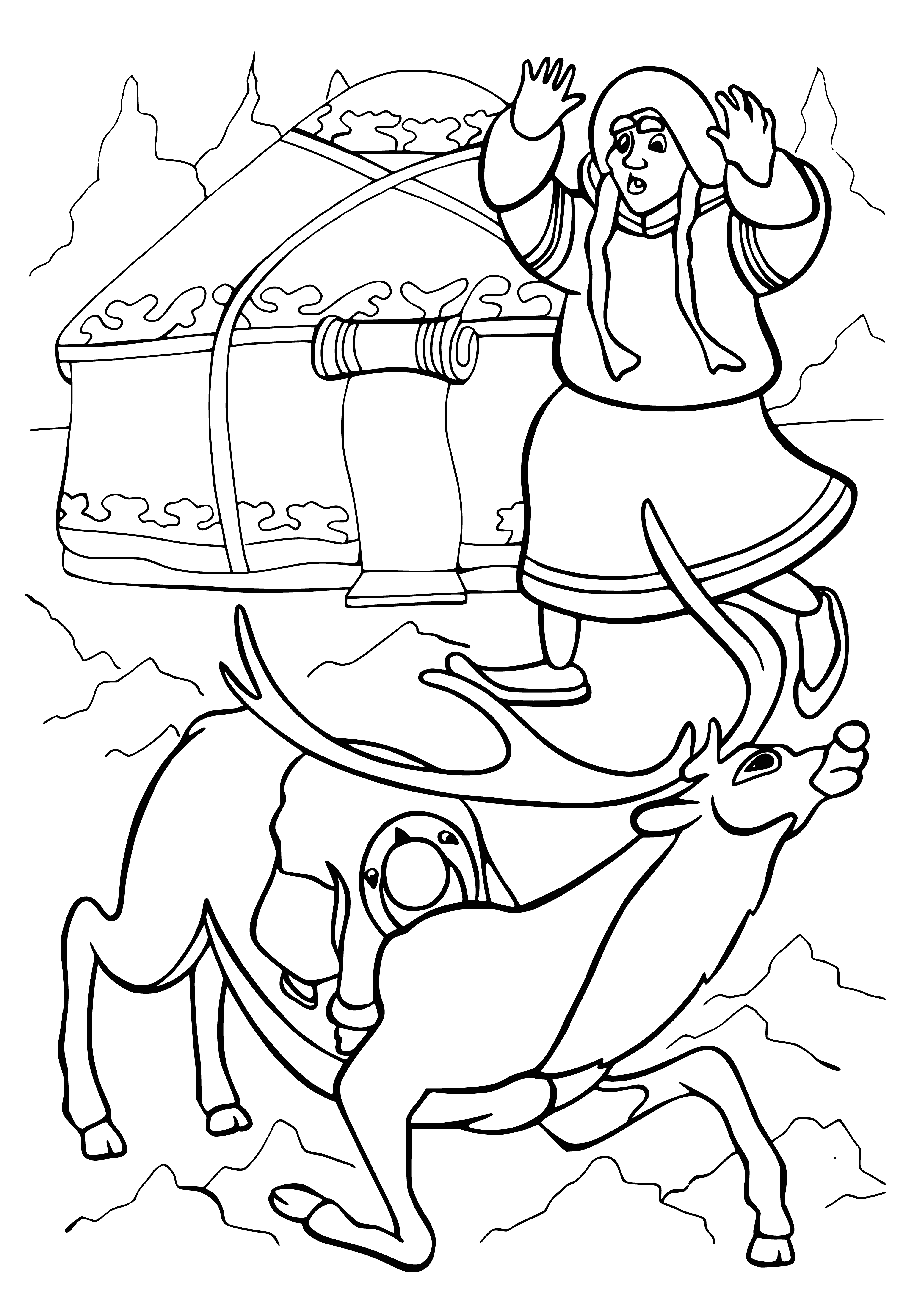 coloring page: Finca is a majestic white horse with grace and poise who looks like she could jump tall buildings.