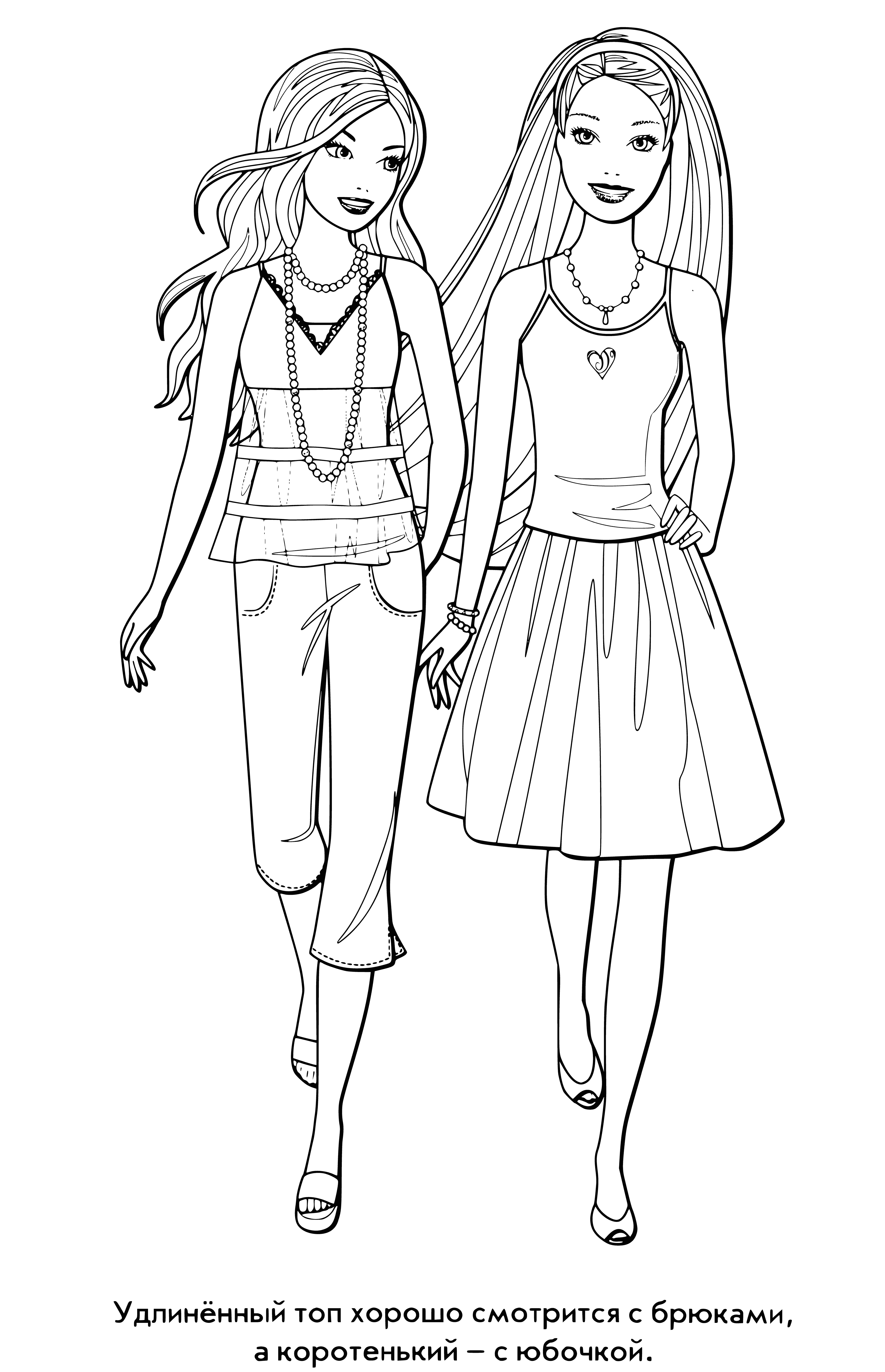 coloring page: Blonde, blue-eyed girl in pink dress & white belt; matching pink shoes. #girlpower