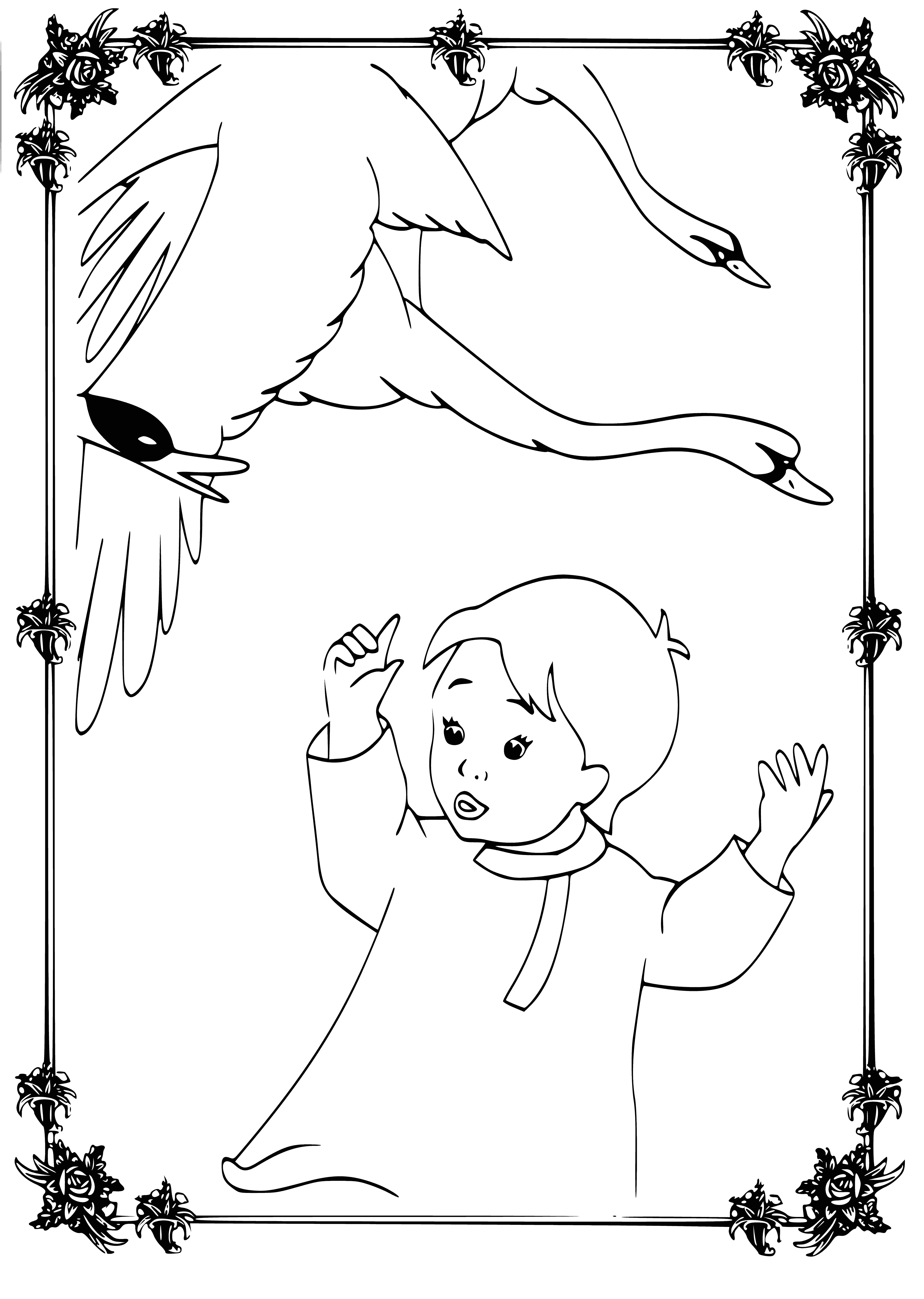 Attack coloring page