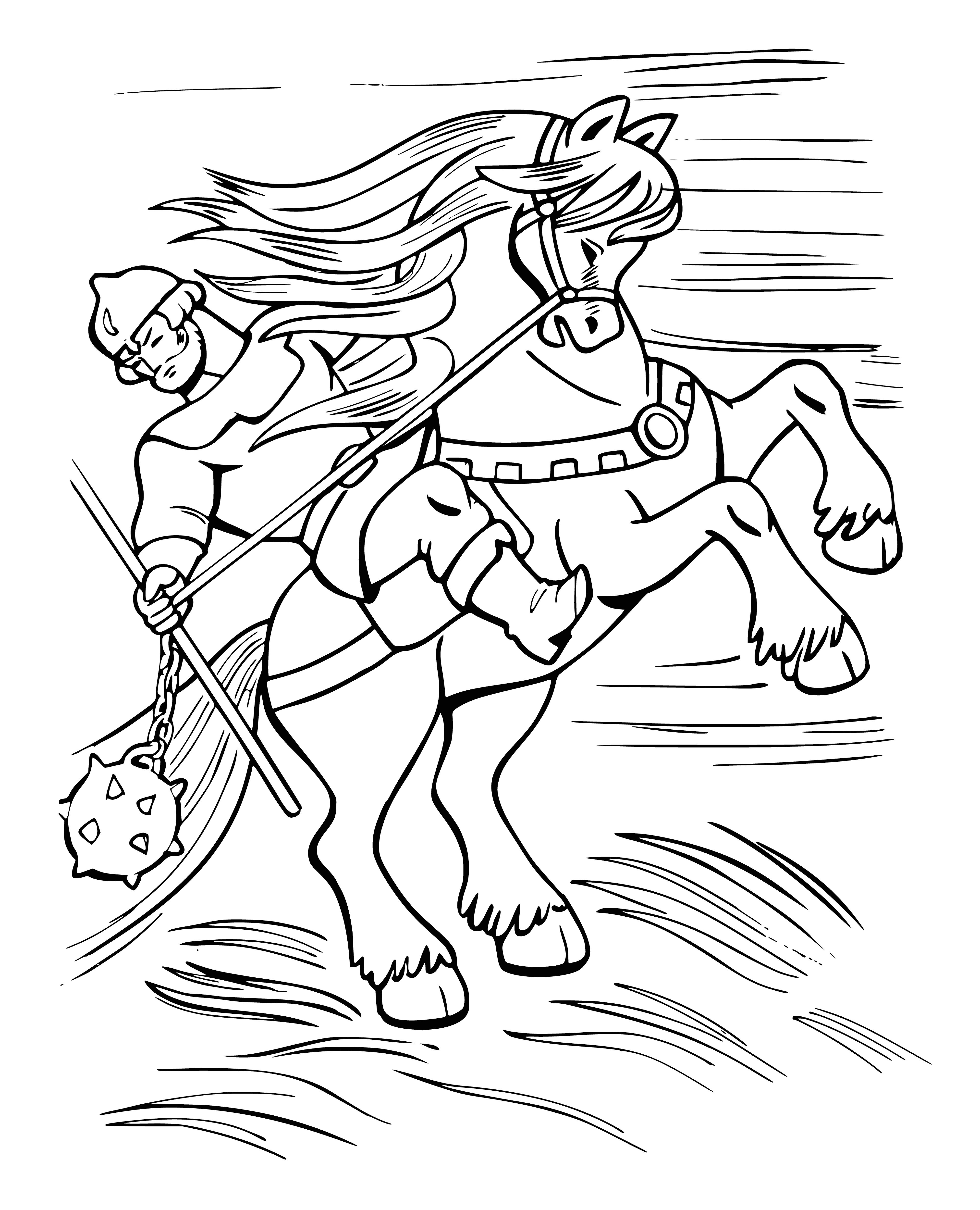 coloring page: #RussianFolkHero