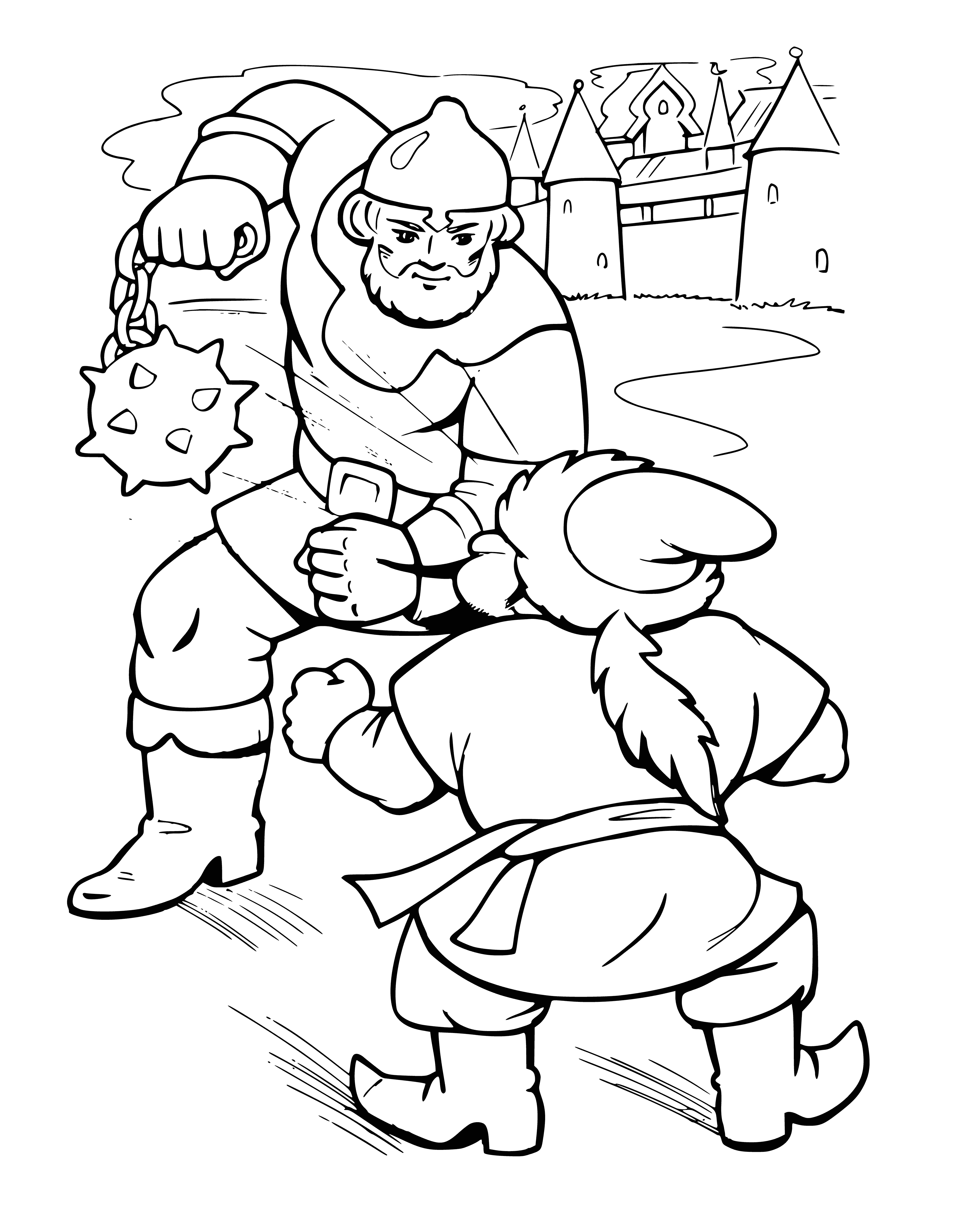 Knocked out a whistling tooth coloring page