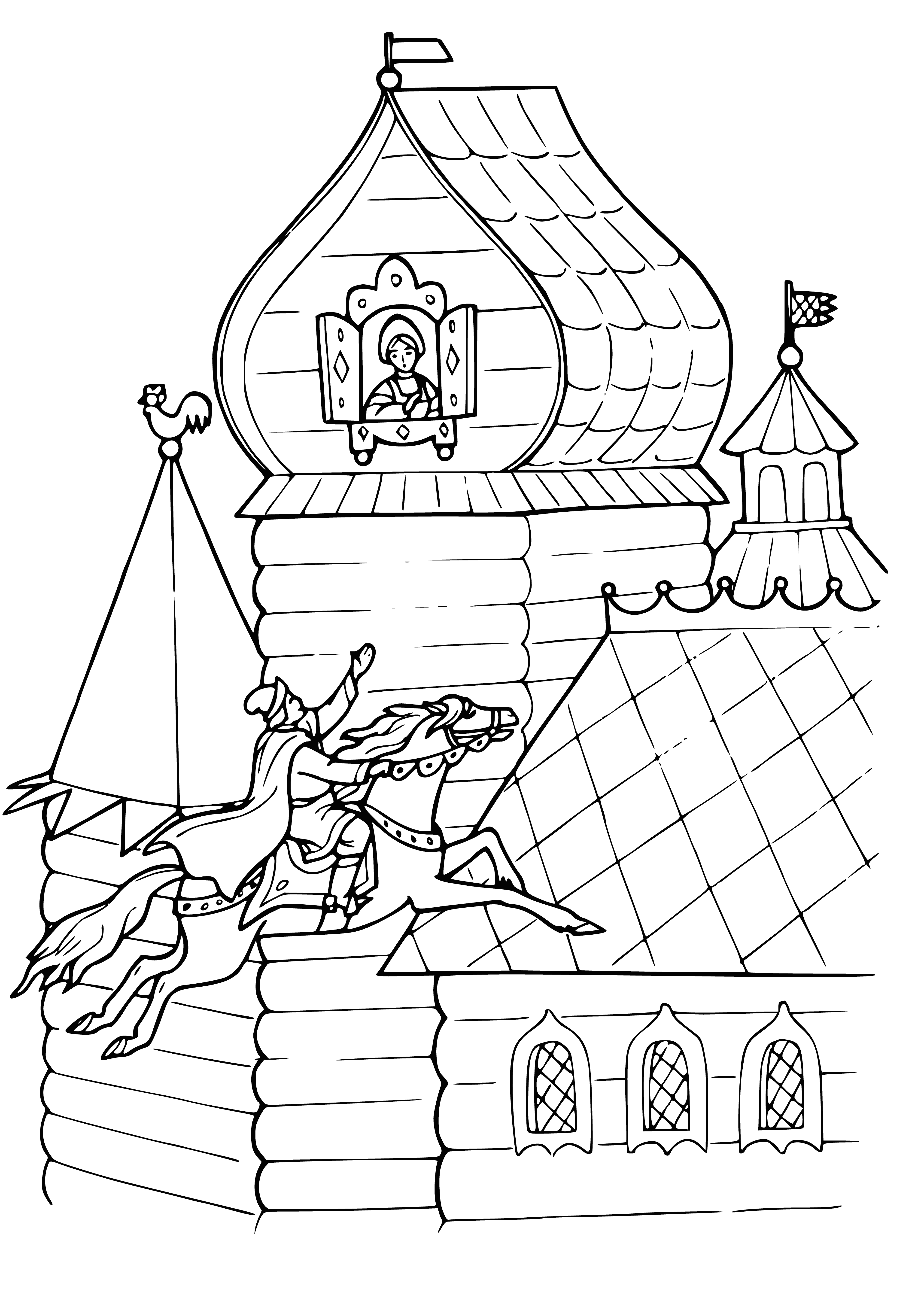 Раскраска по сказке Сивка бурка