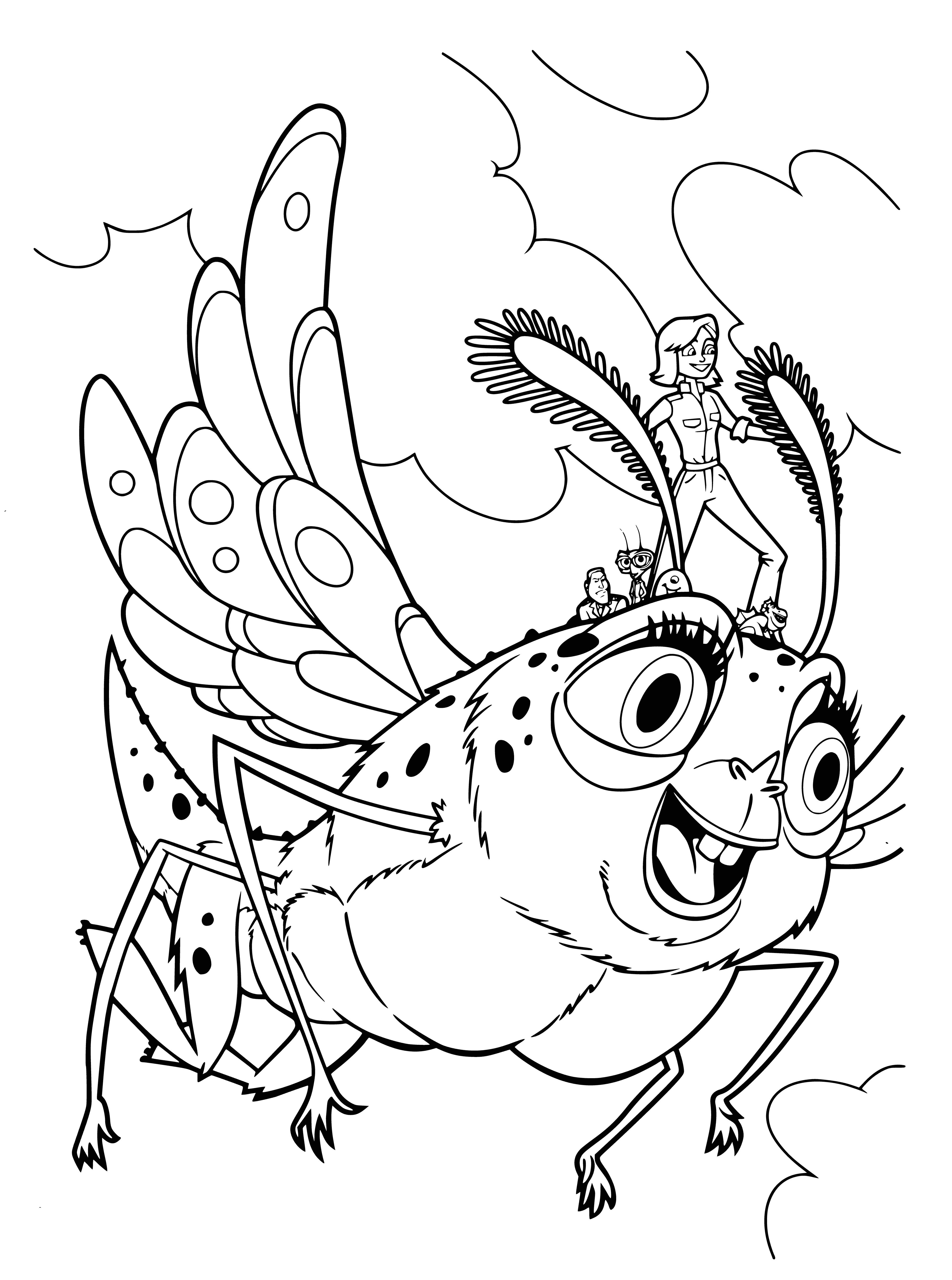 Insectosaurus coloring page