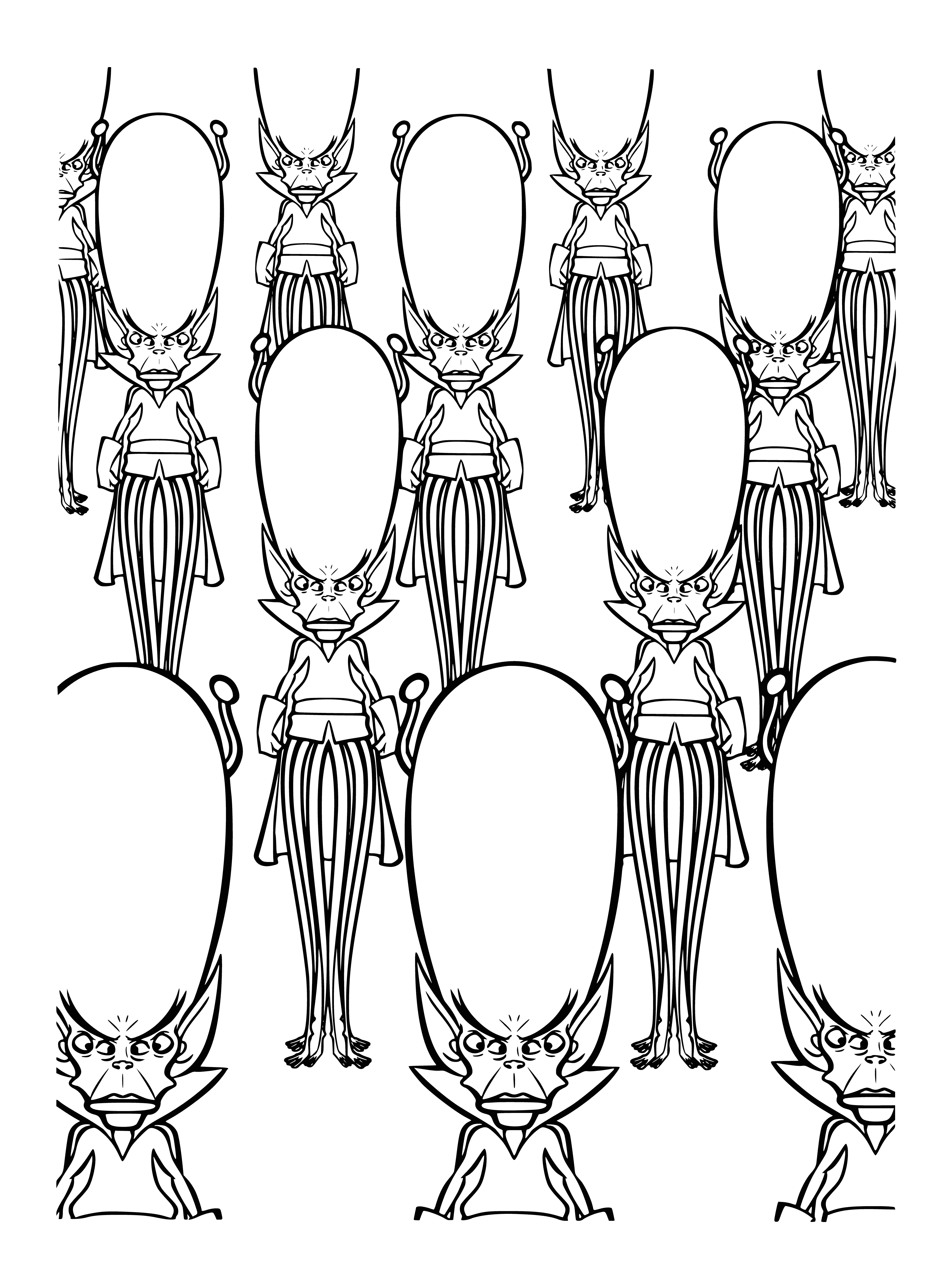 Clones of Galactosar coloring page