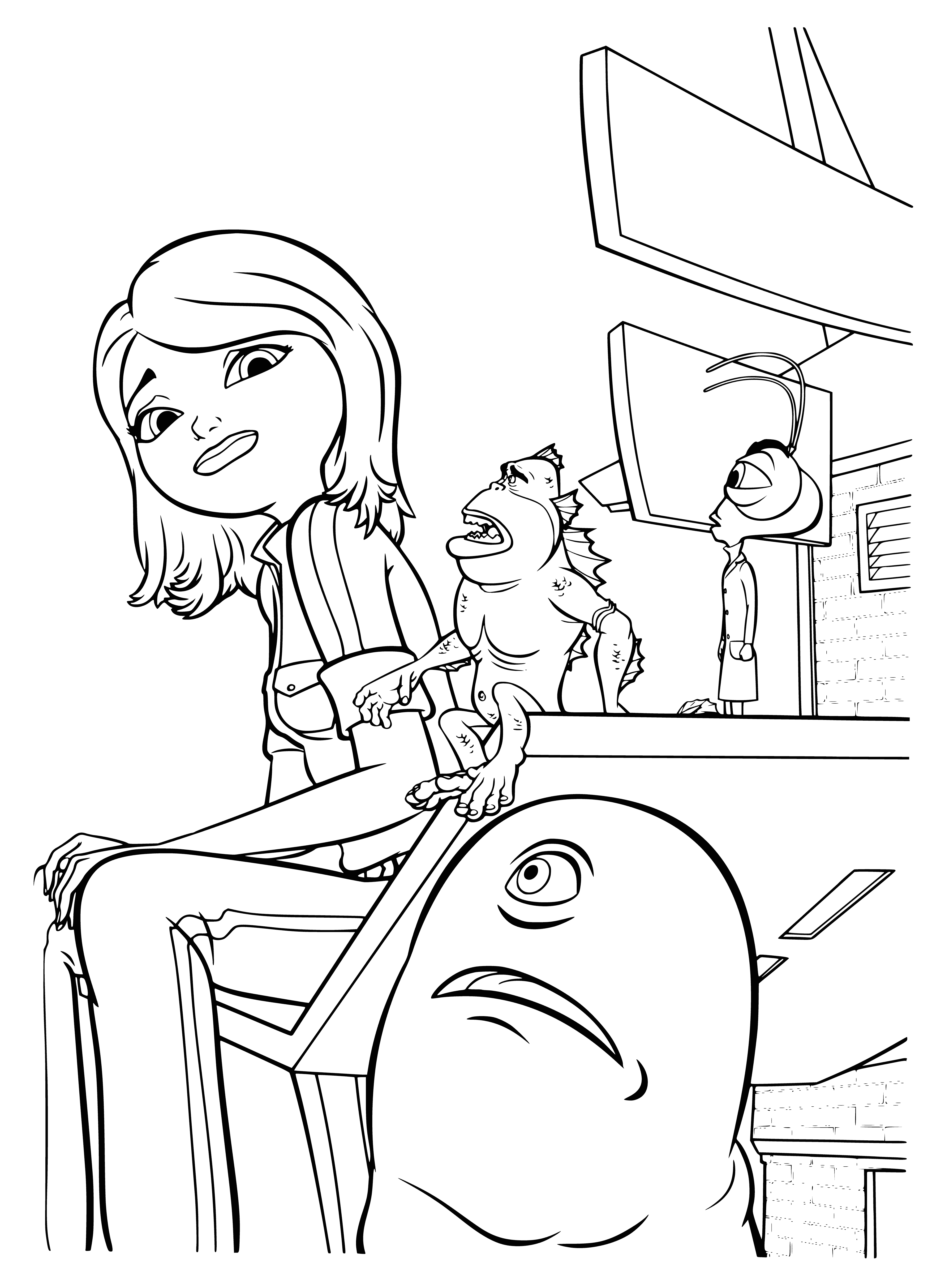 Friends console coloring page