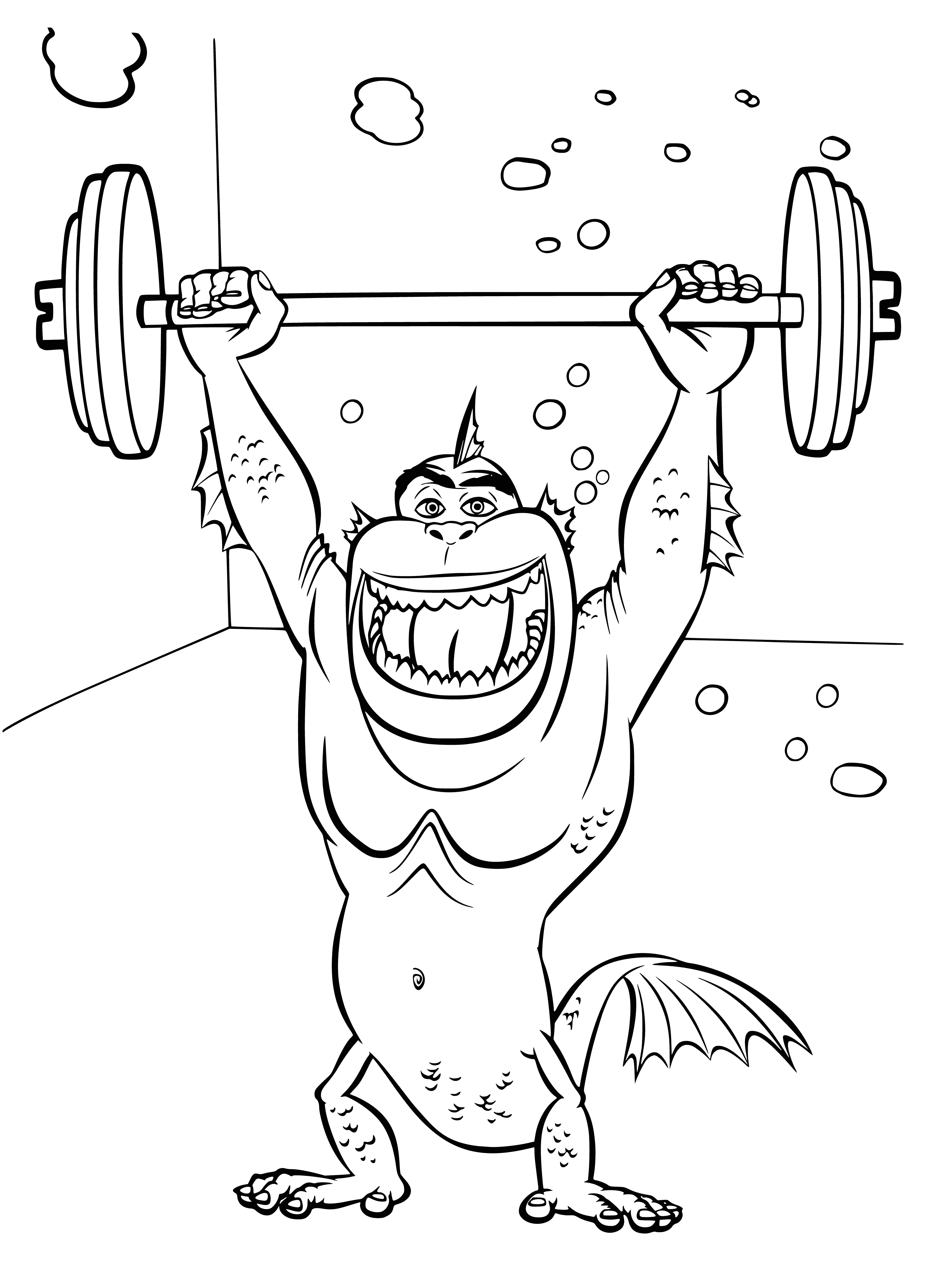 Missing link coloring page