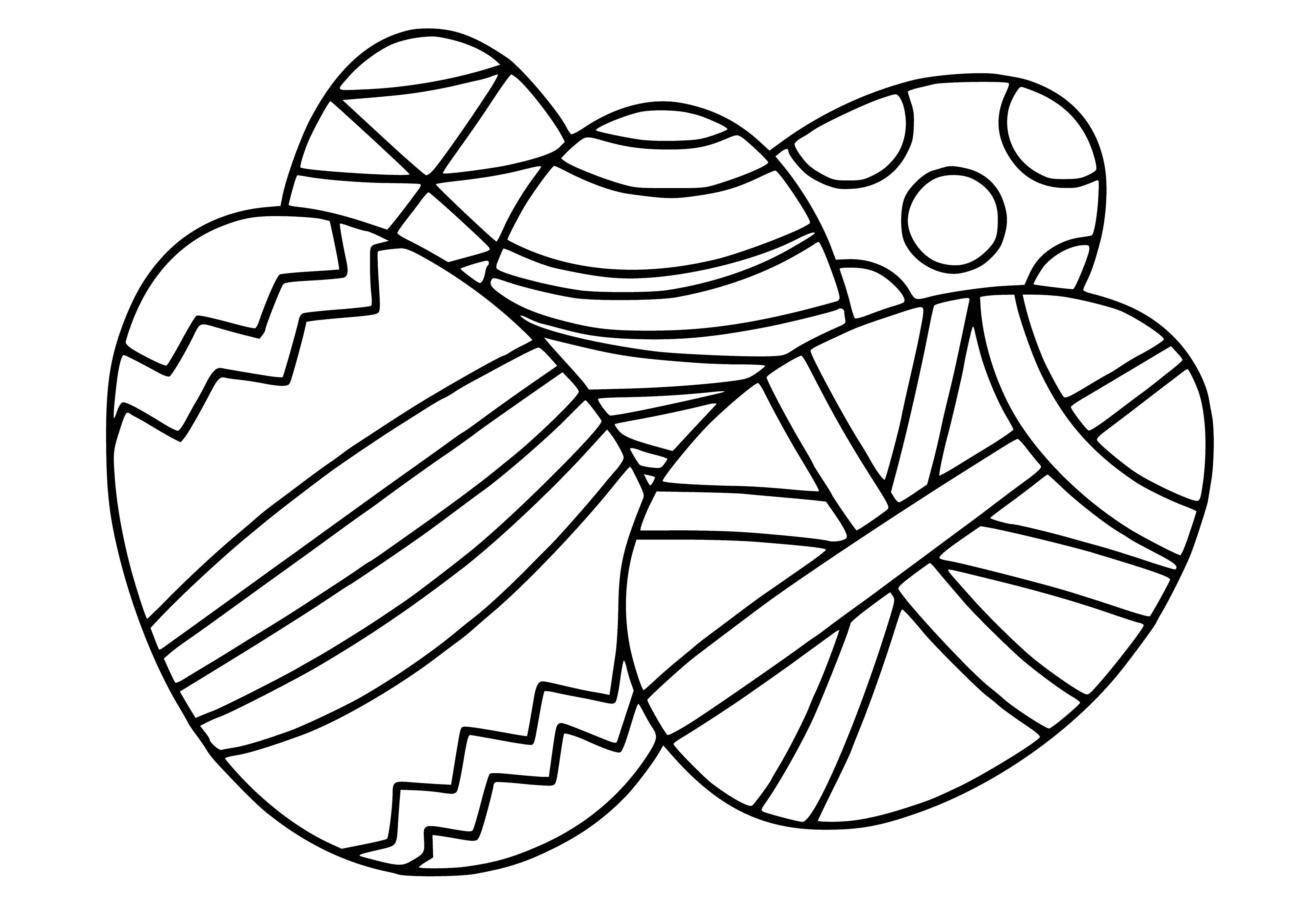 Coloration avec des œufs de Pâques