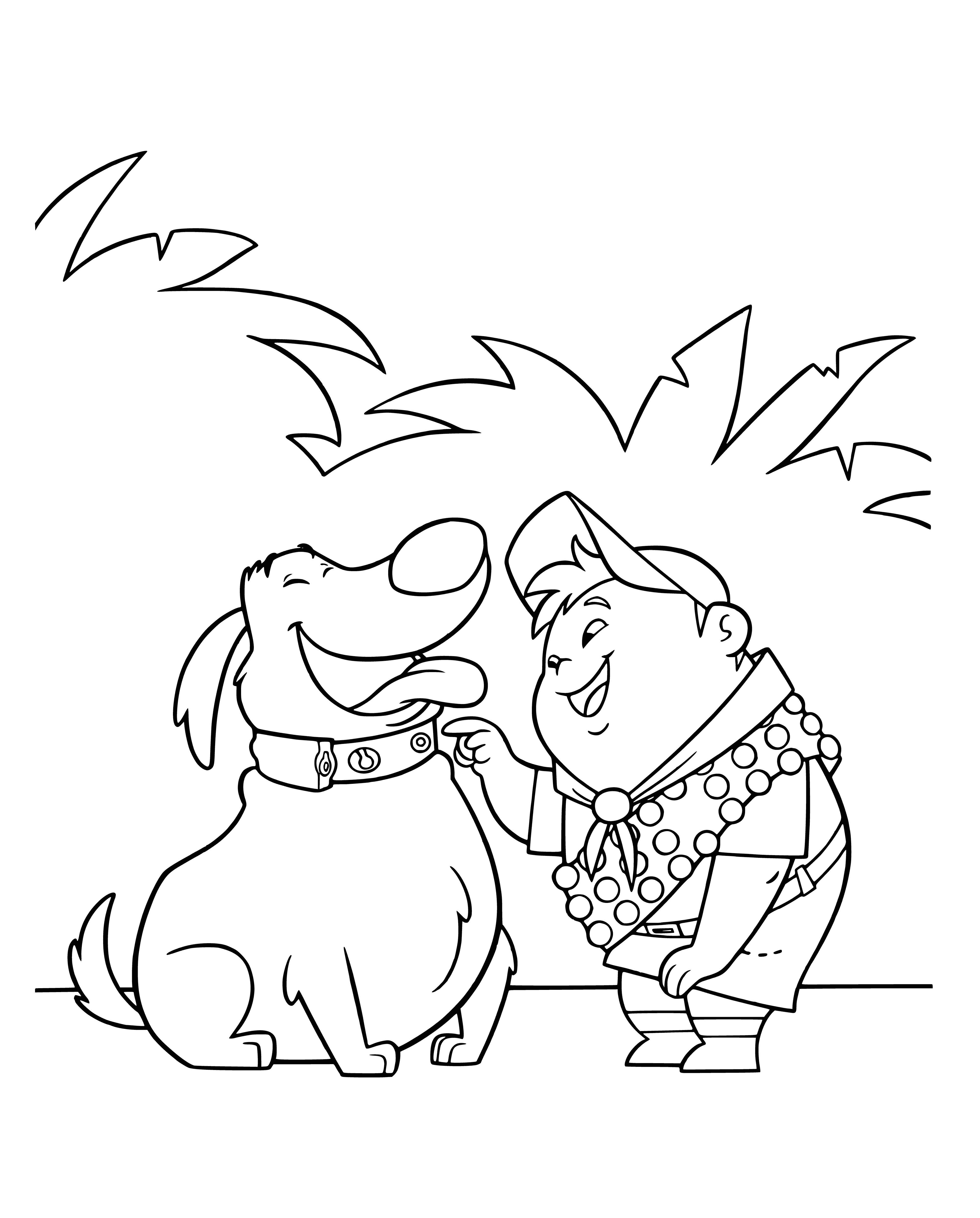 Doug and Russell coloring page