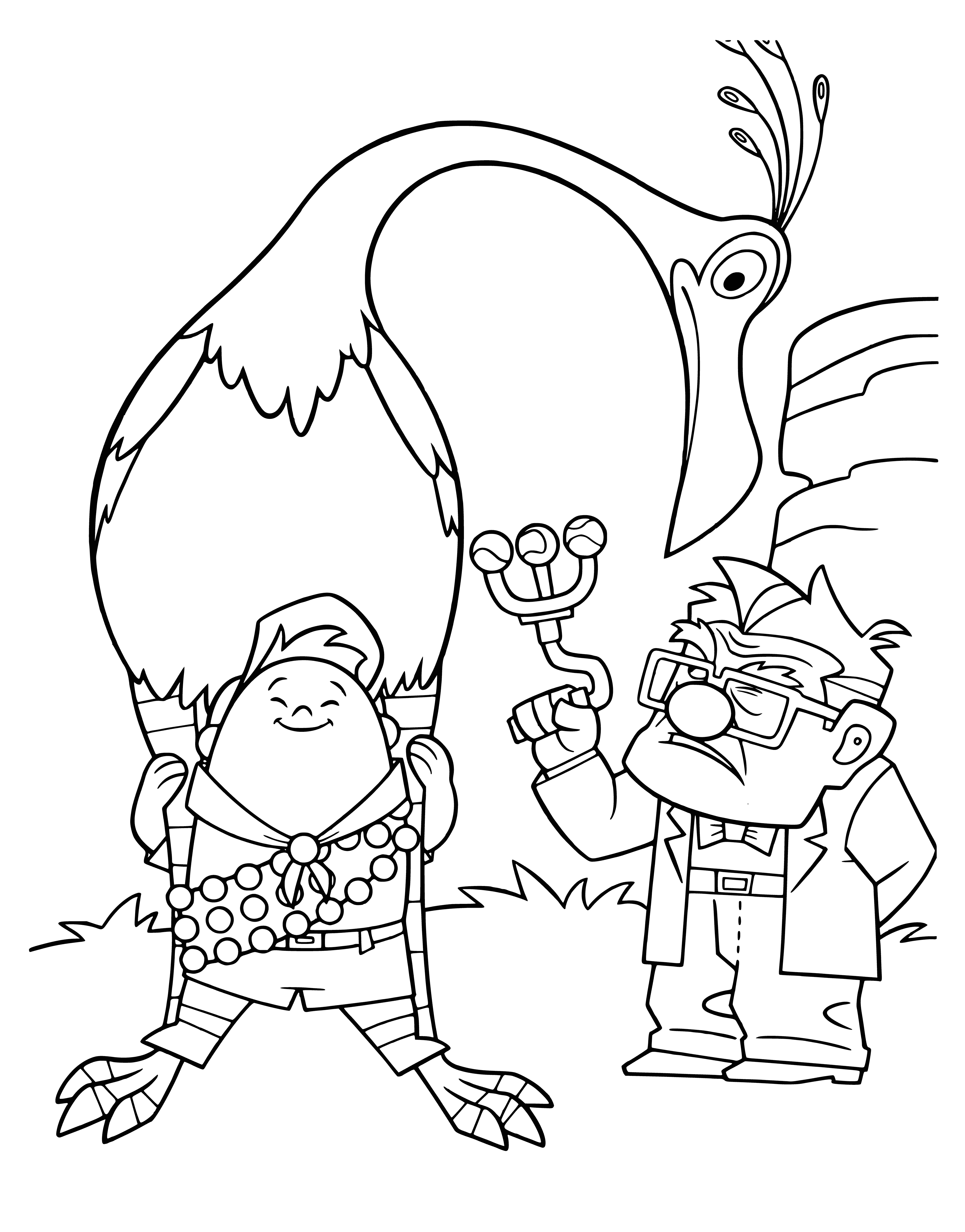Karl is not happy coloring page