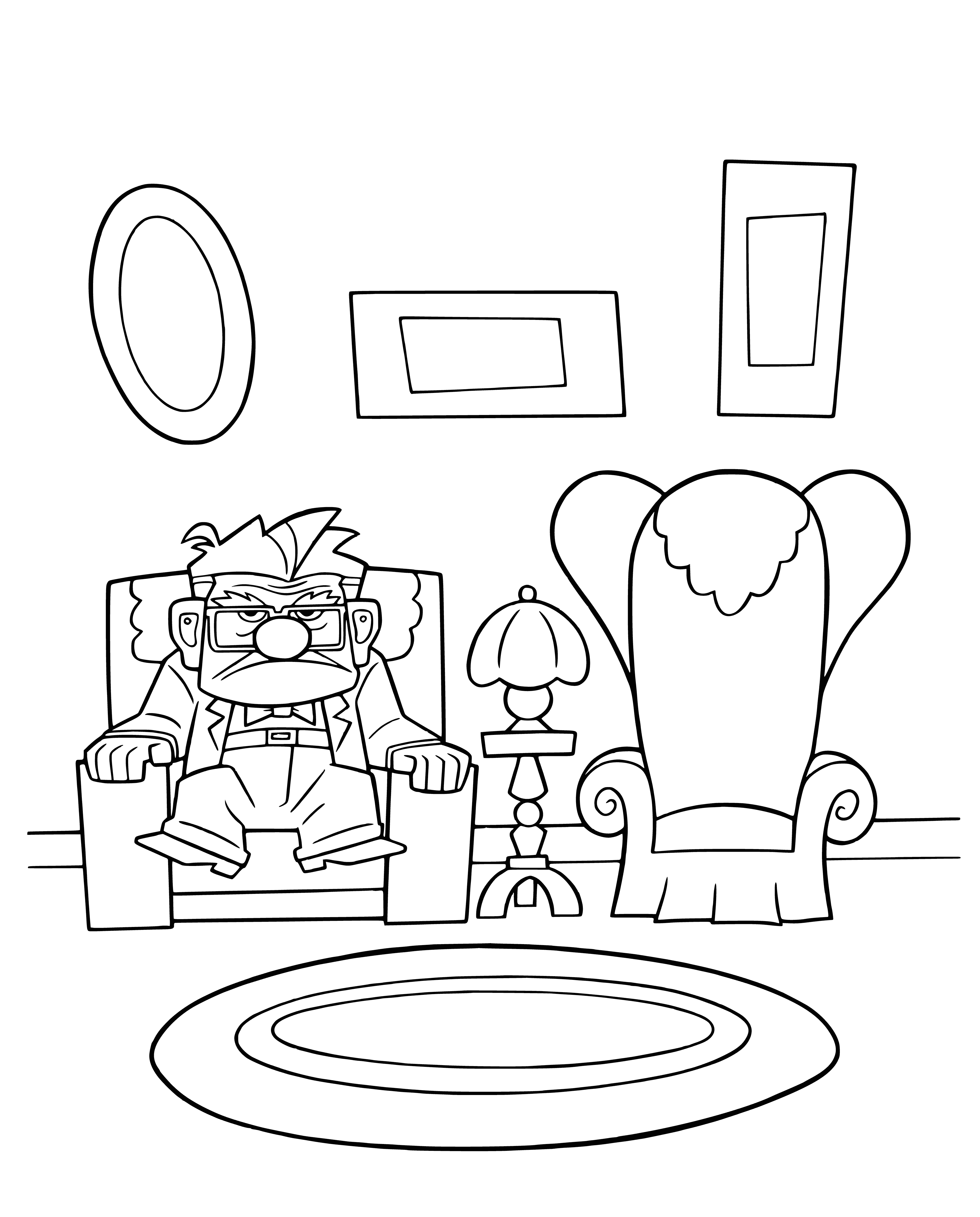 Karl alone coloring page