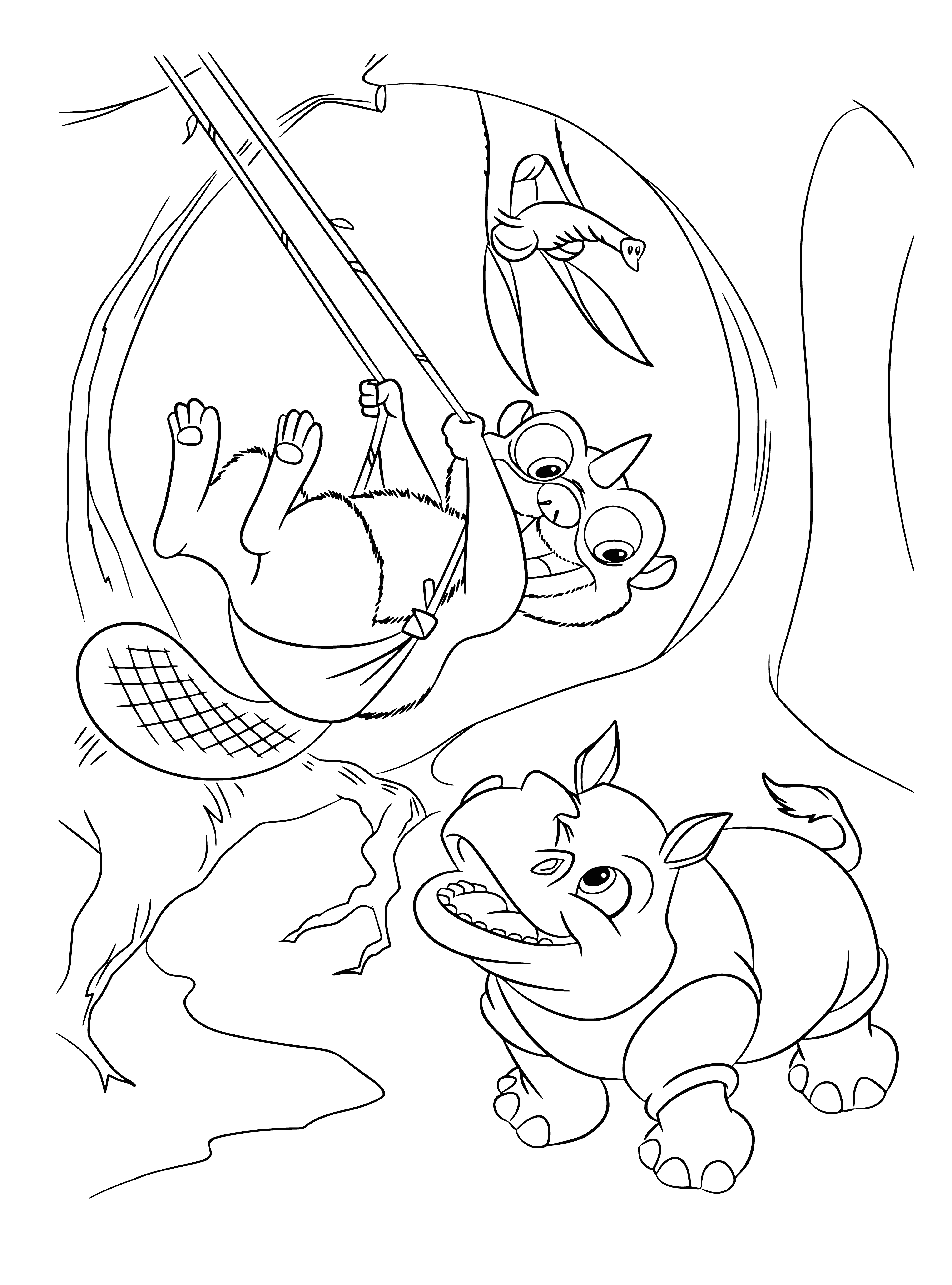 Playground coloring page