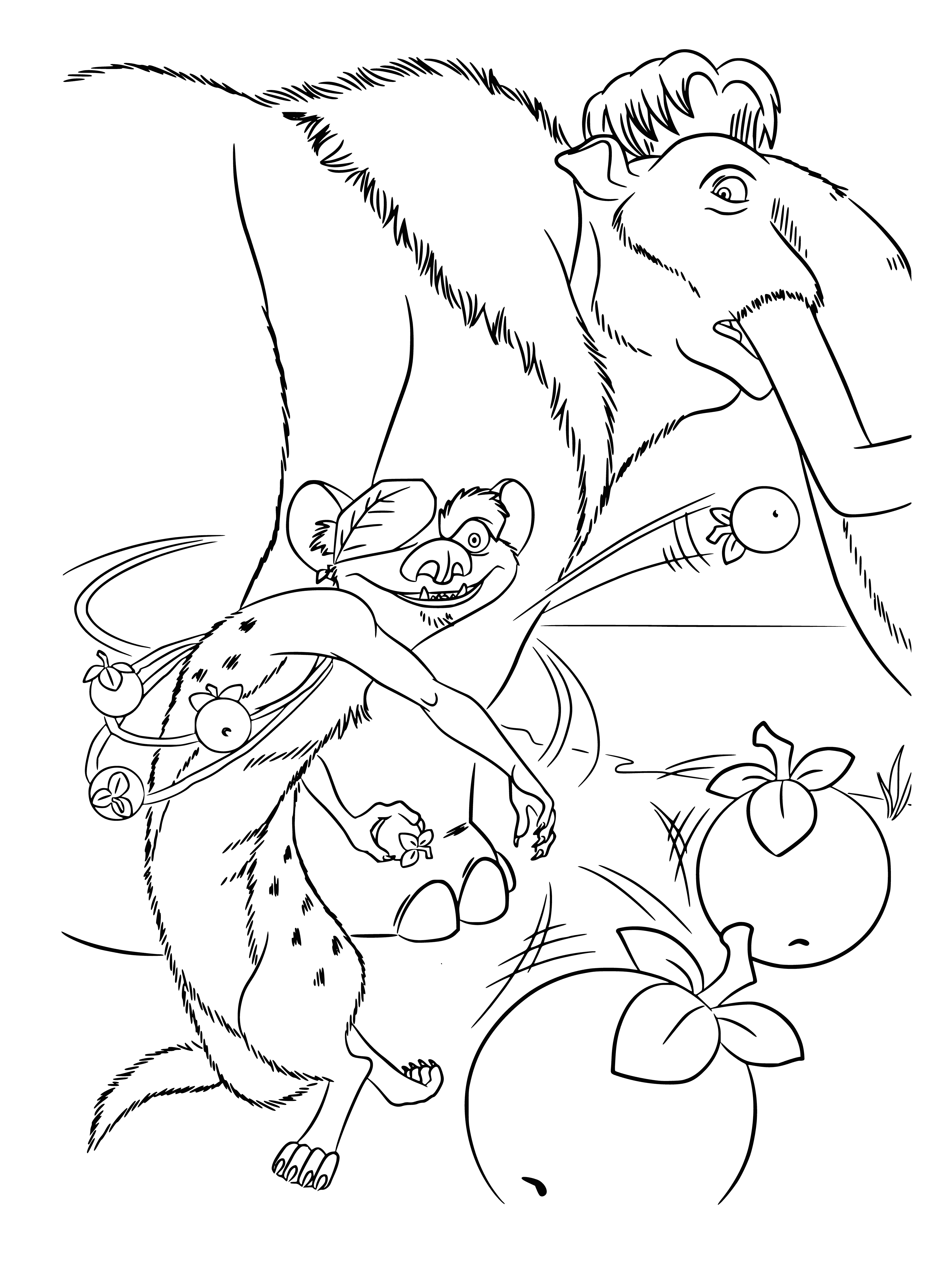 Tank with grenades coloring page
