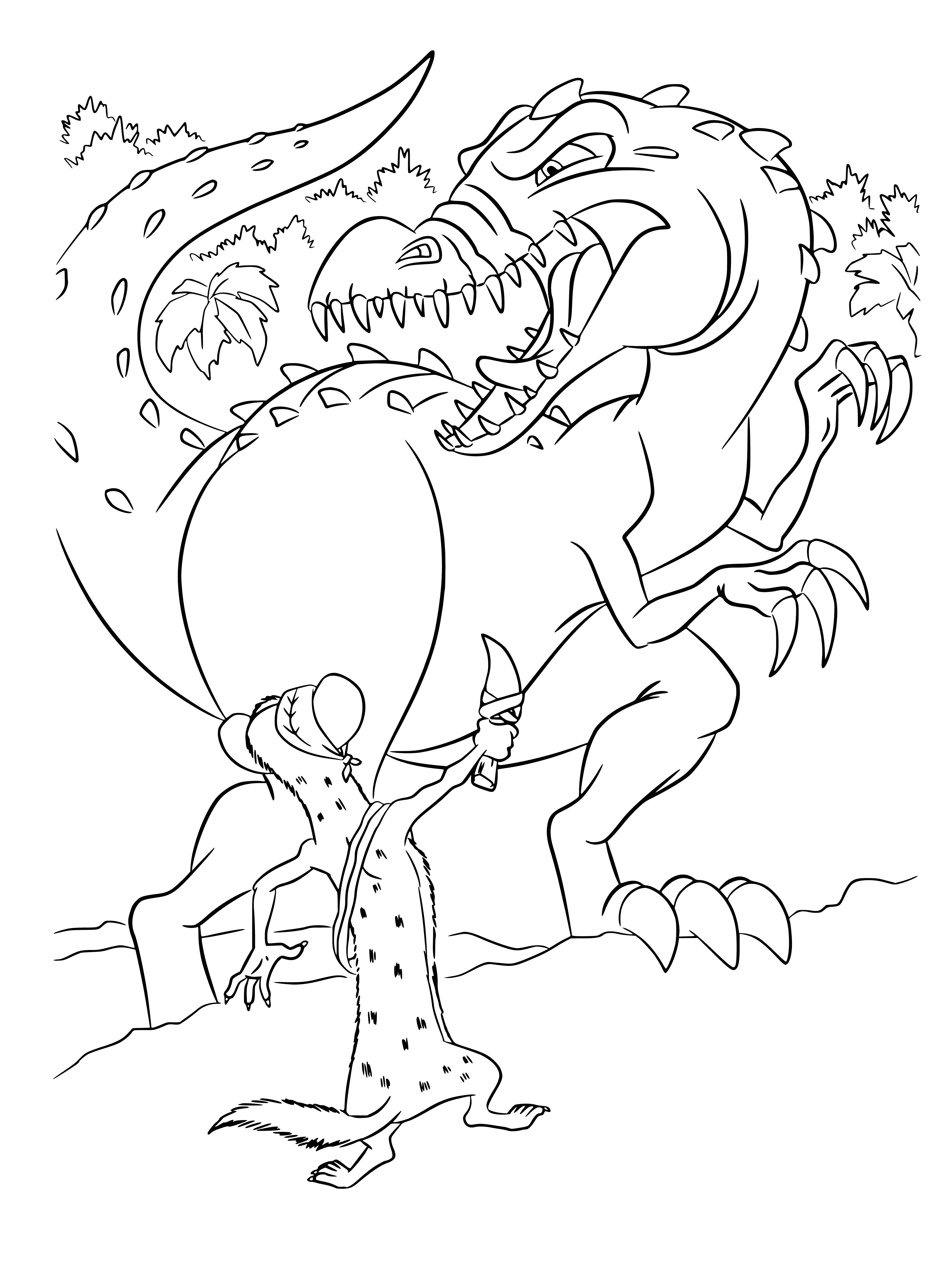Rudy and Buck coloring page
