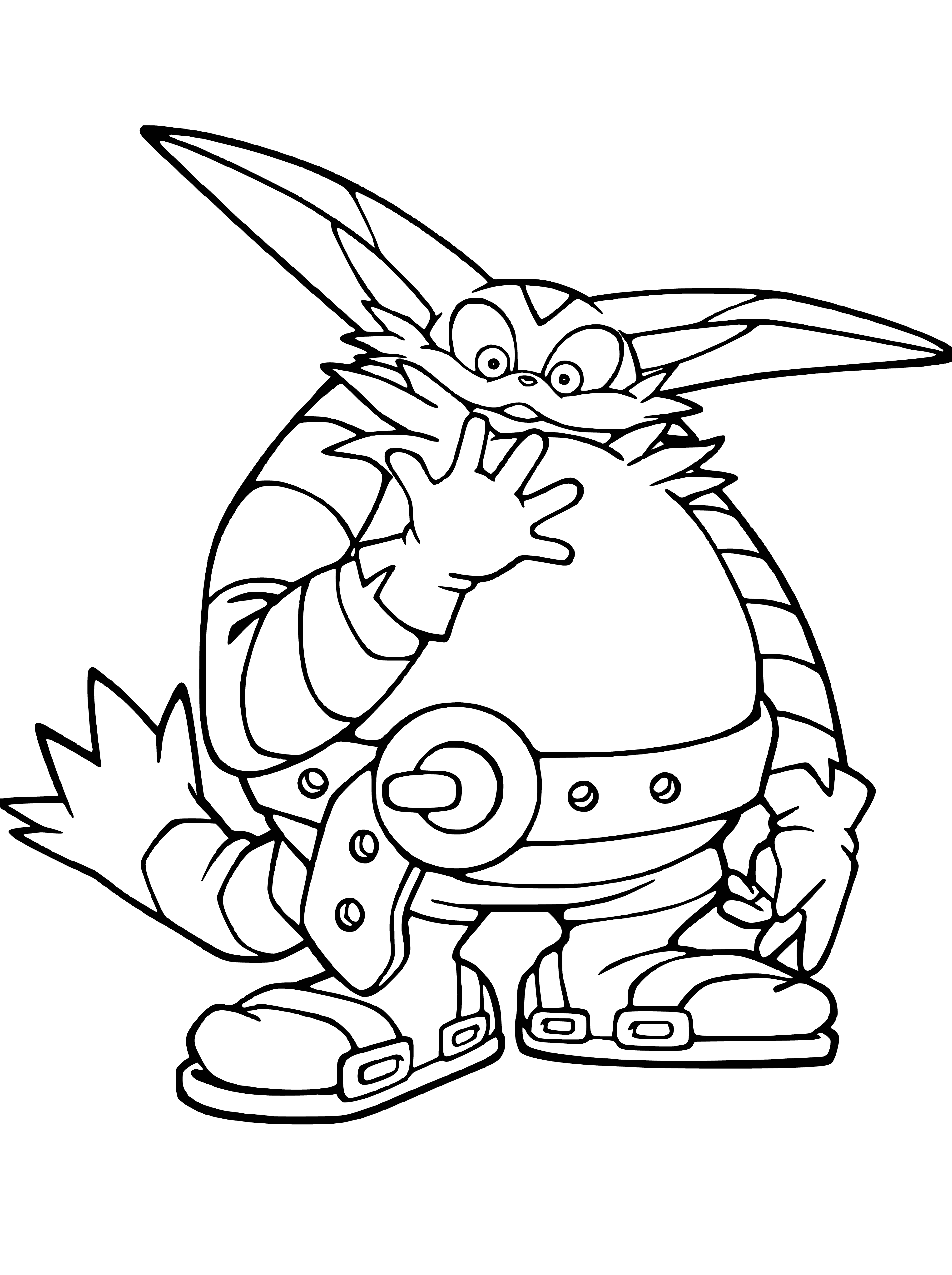 Big cat coloring page