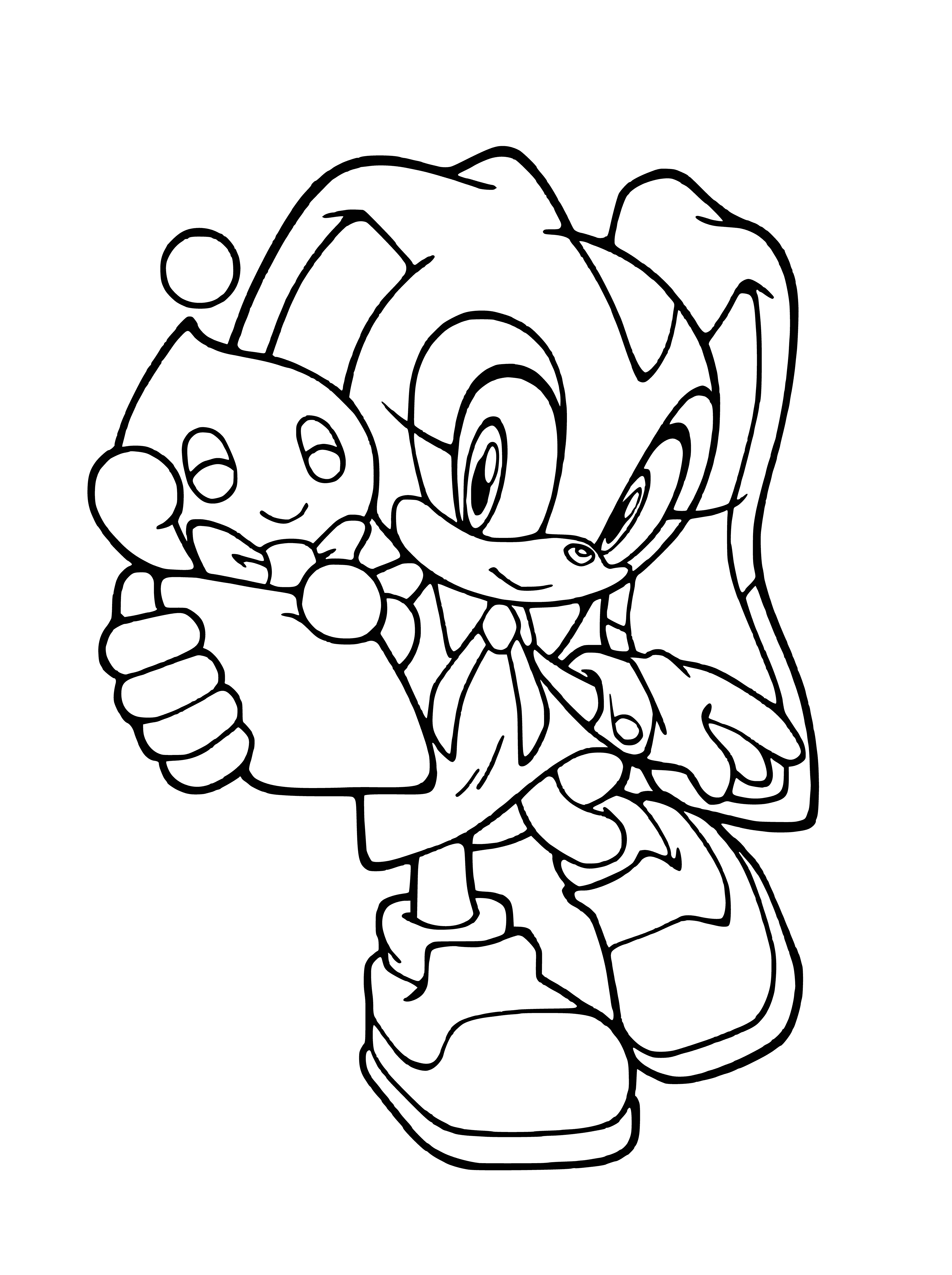 coloring page: Sonic and co. explore the breathtaking mountains & peaceful ocean of the Crimea w/ its lush trees & shining sun. They're having a great time!