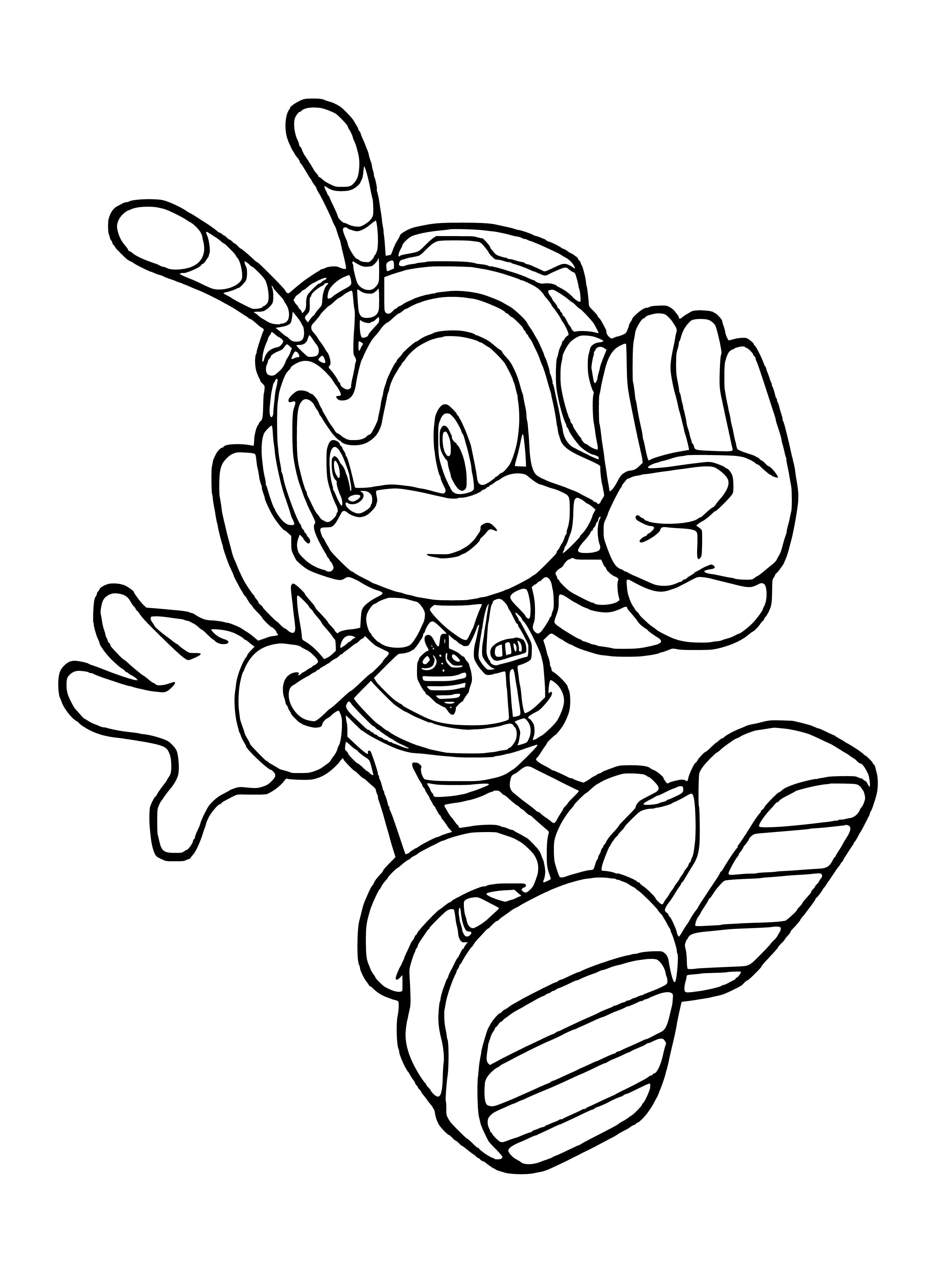 Leather coloring page