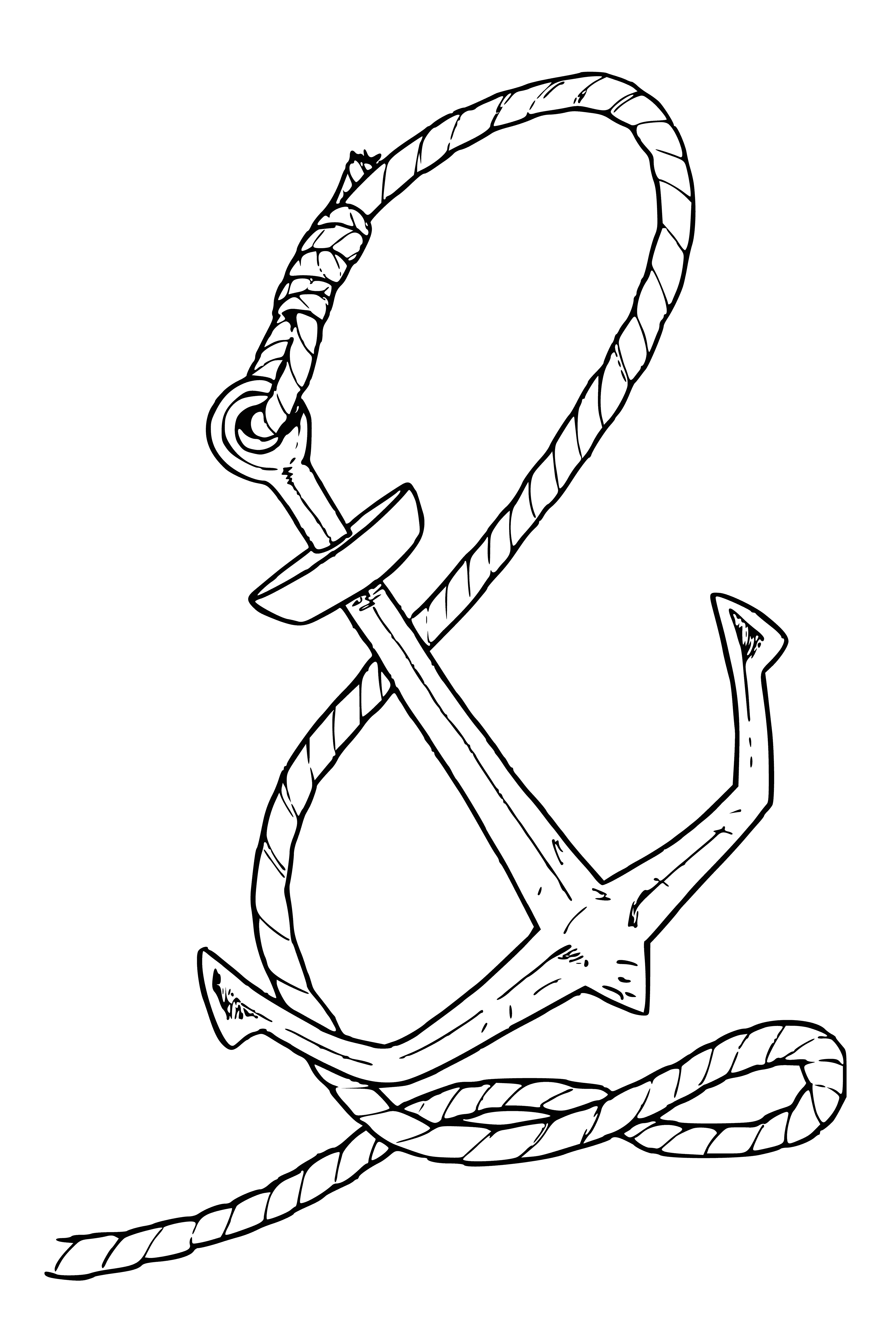 Anchor coloring page