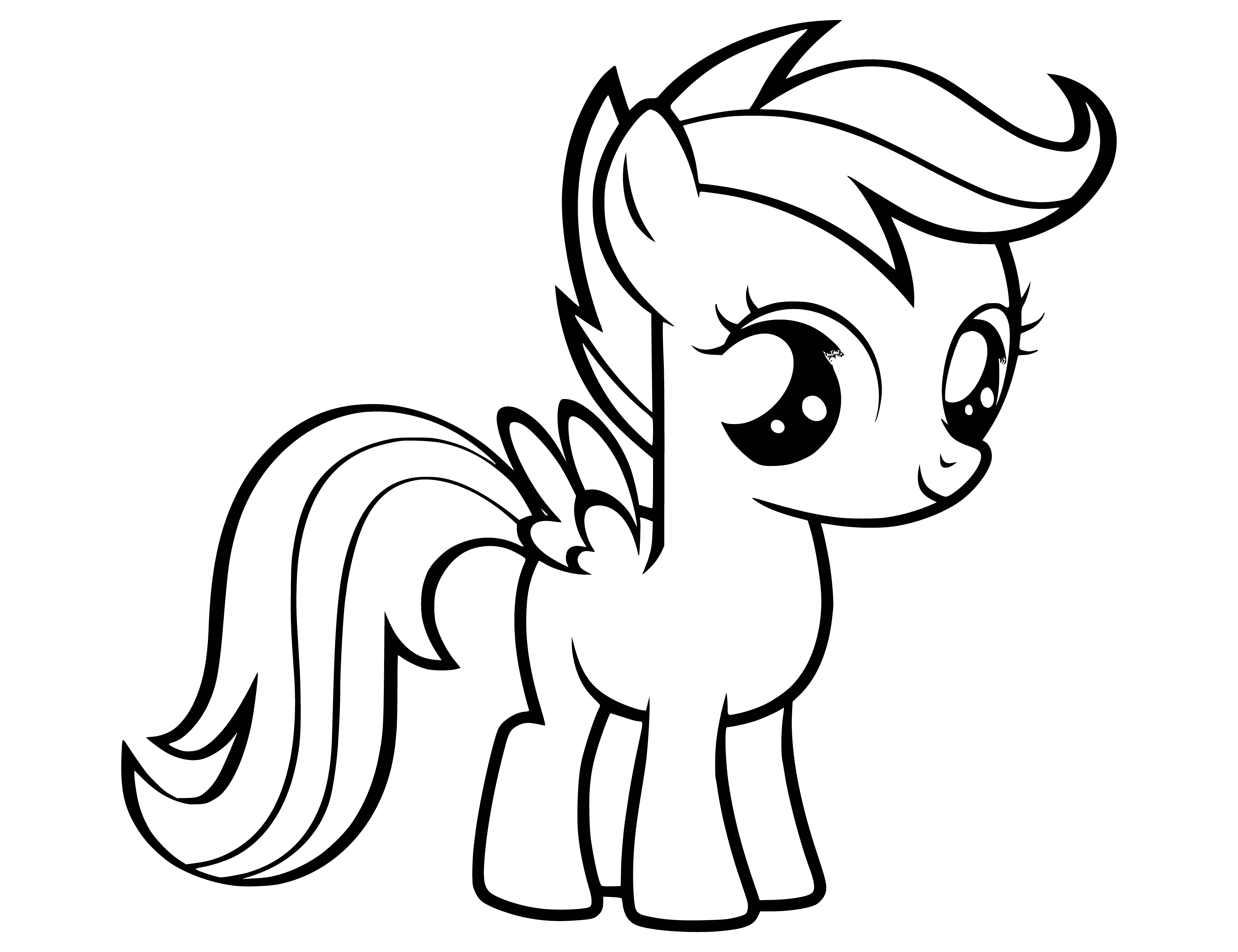 Kolorowanki Little Scutala z My Little Pony