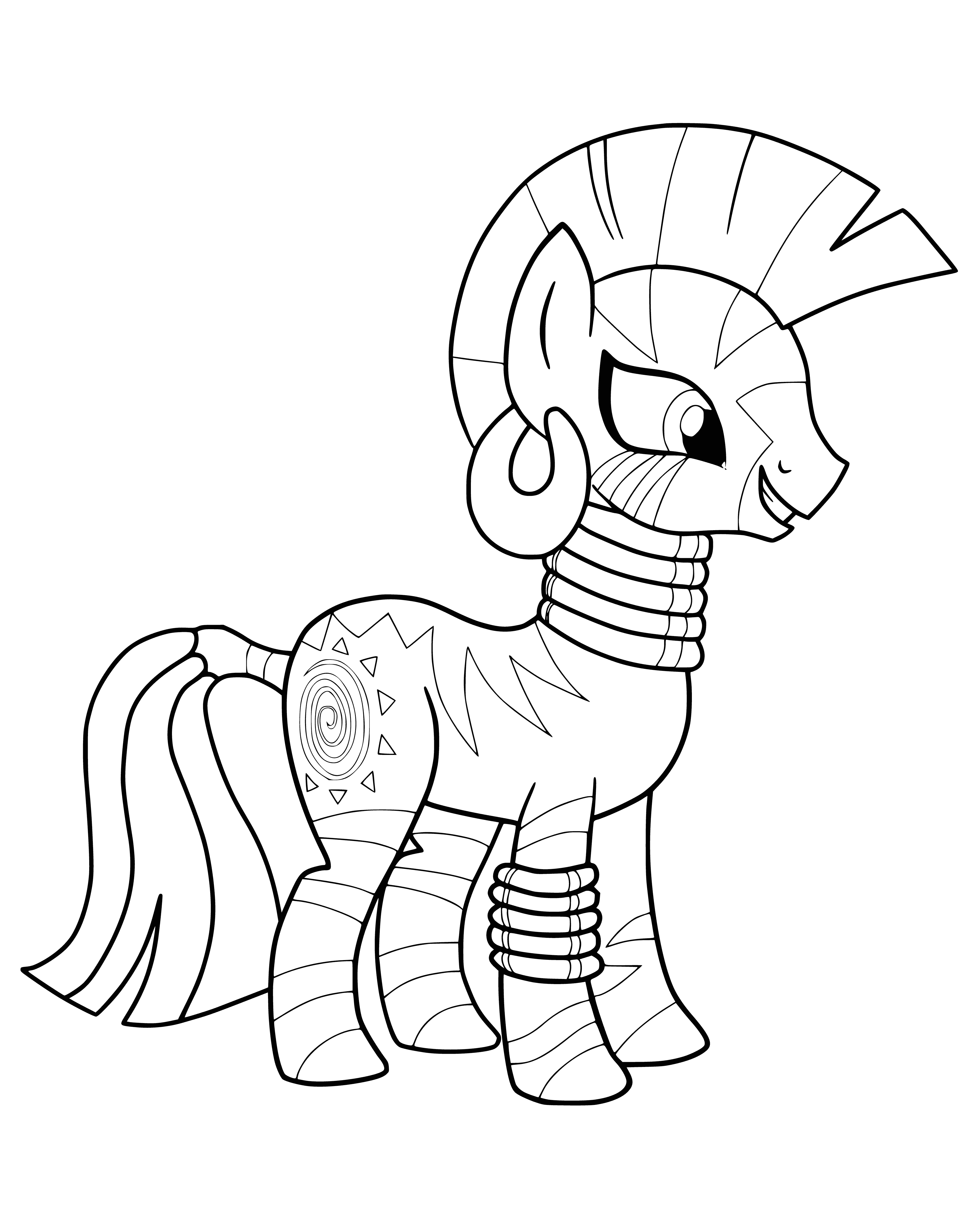 Desenho de Zecora de My Little Pony para colorir