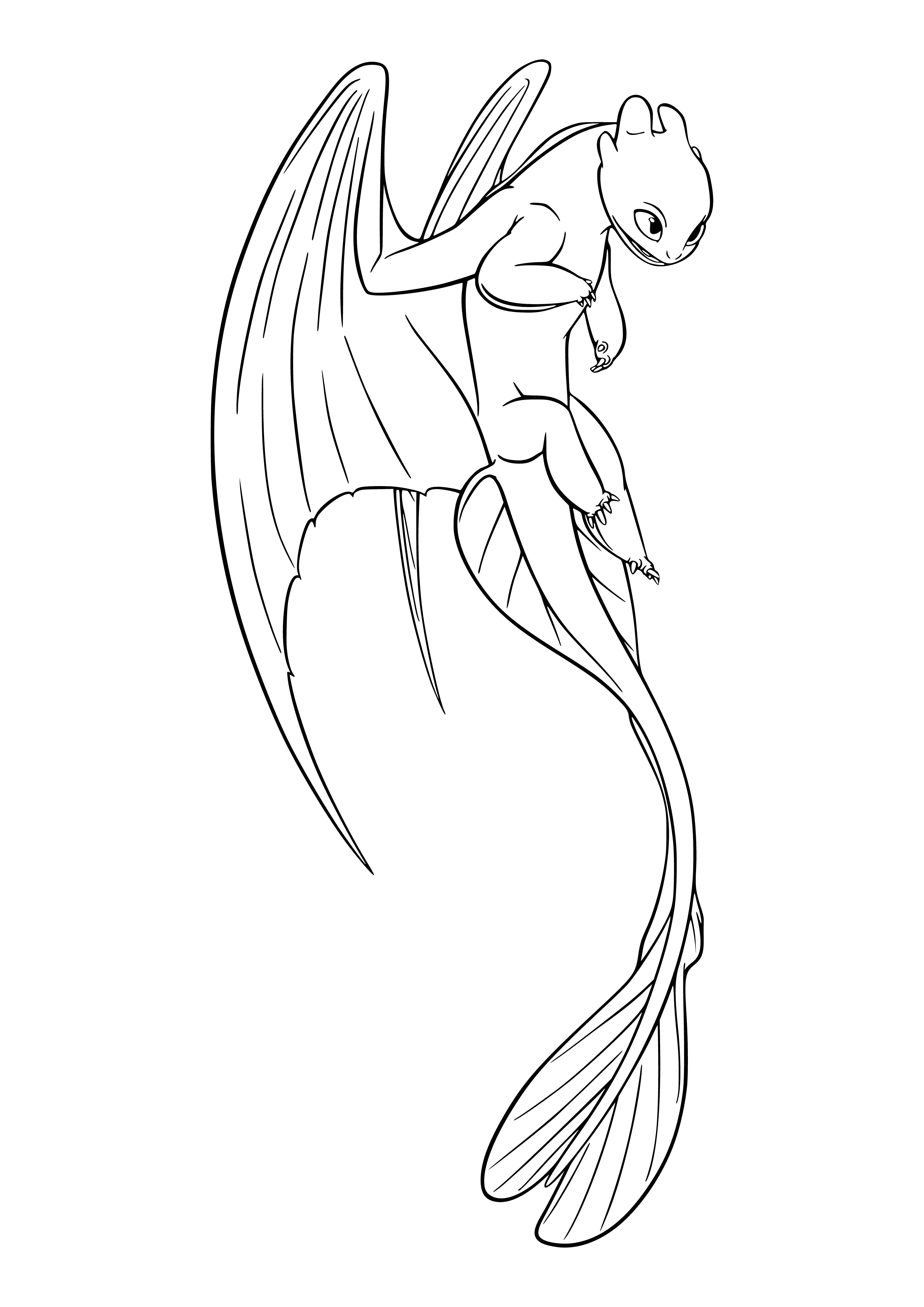 Day Fury coloring page