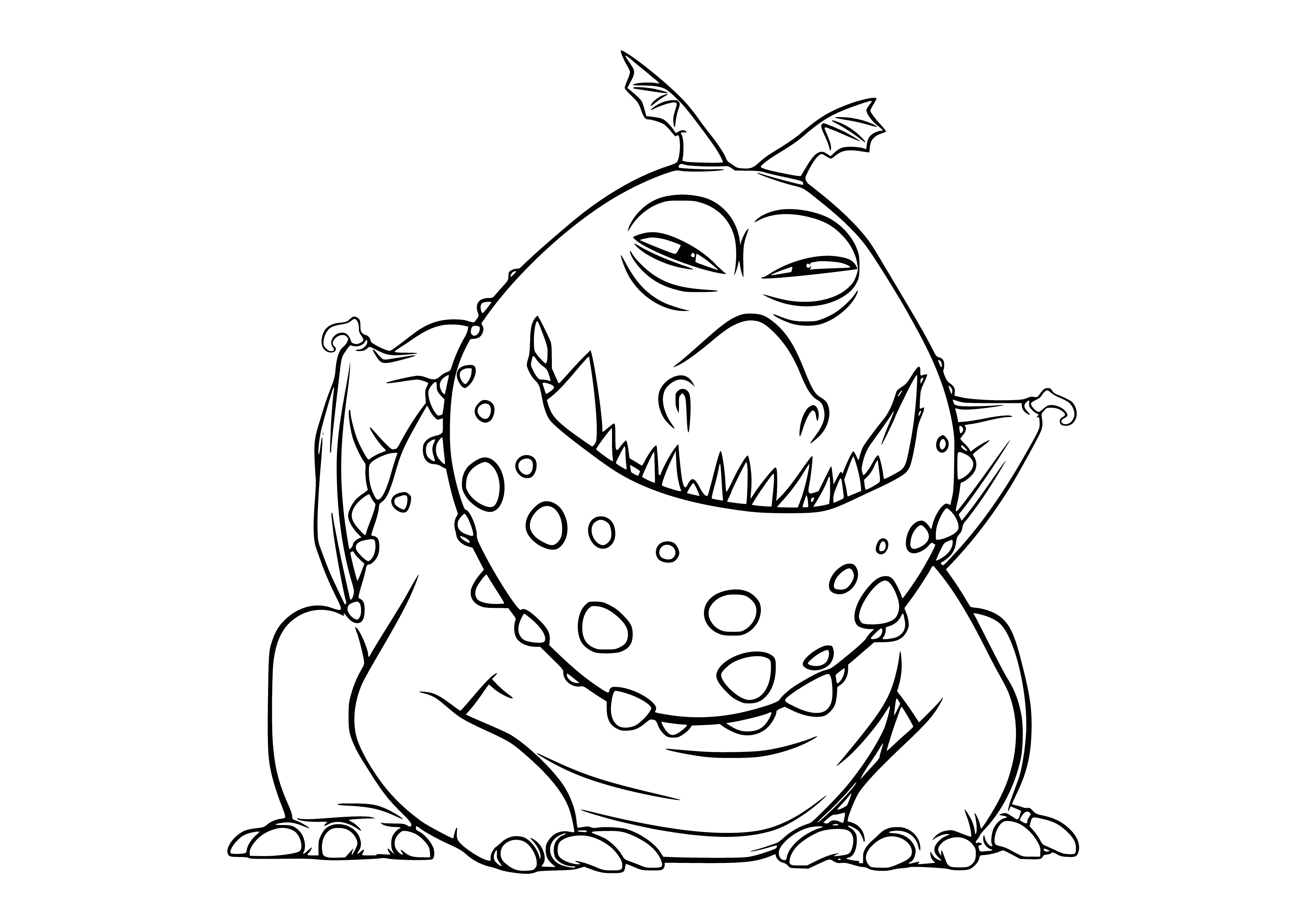 Grommel coloring page