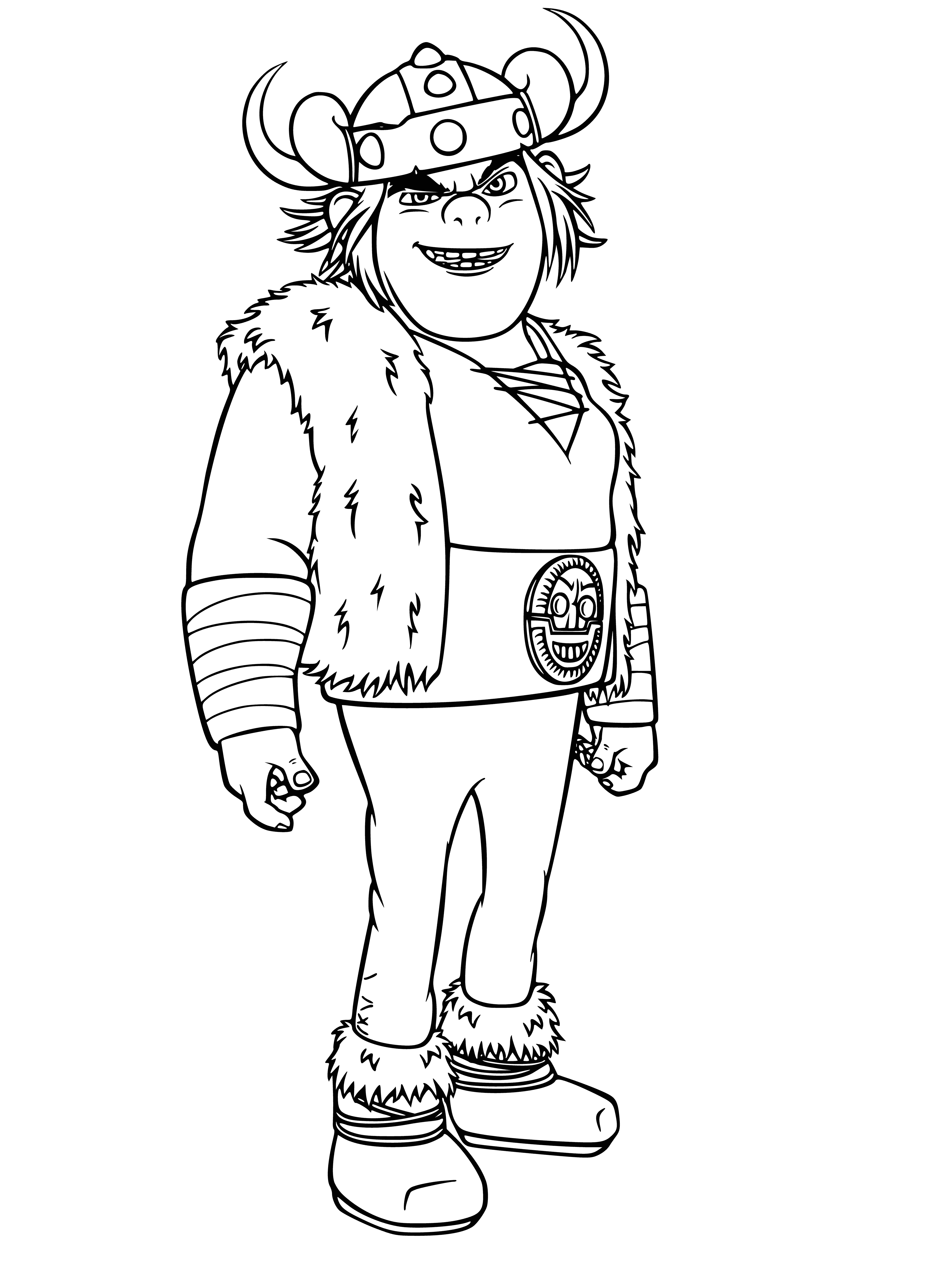 Iorgenson snorted coloring page