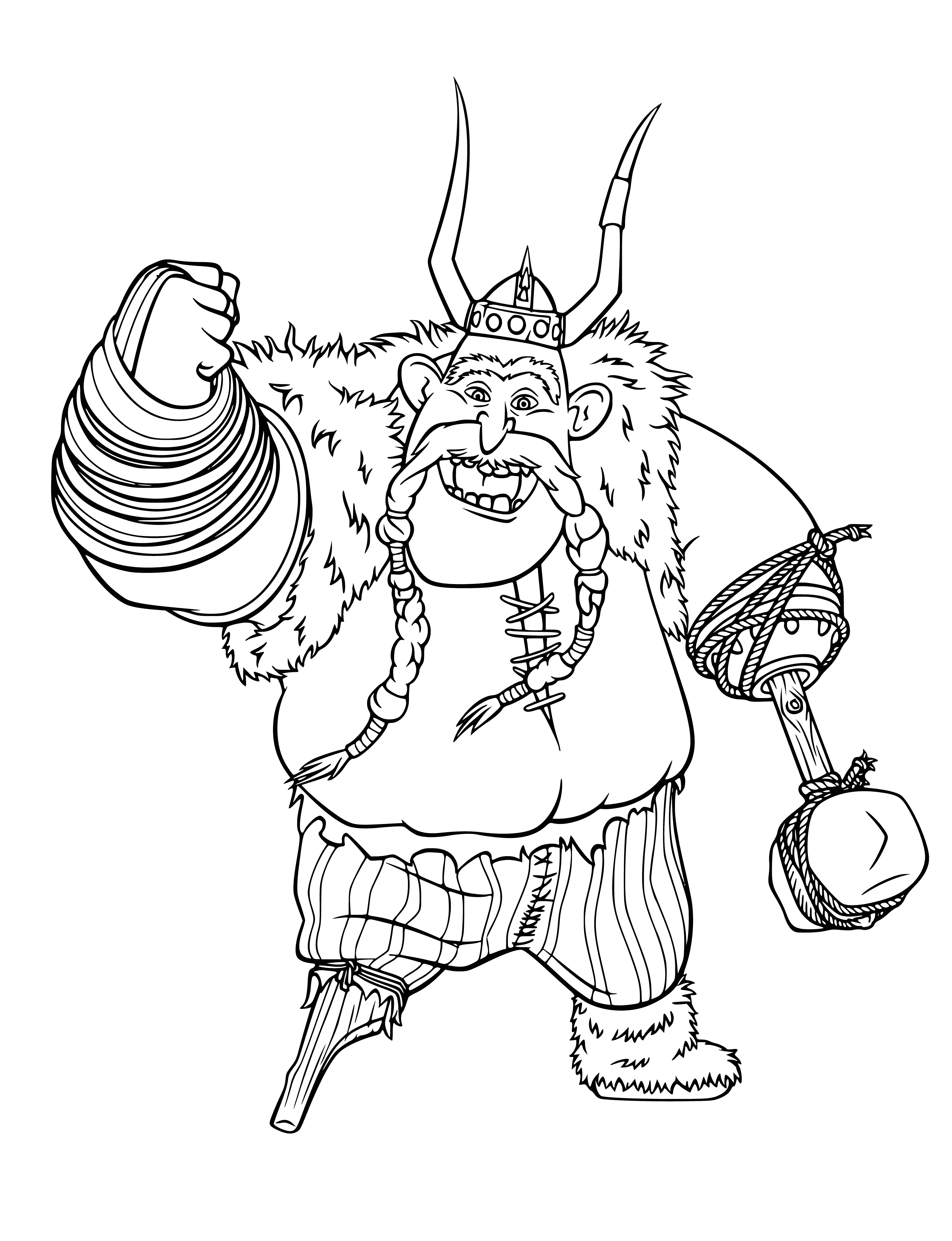 Viking Plevaka coloring page