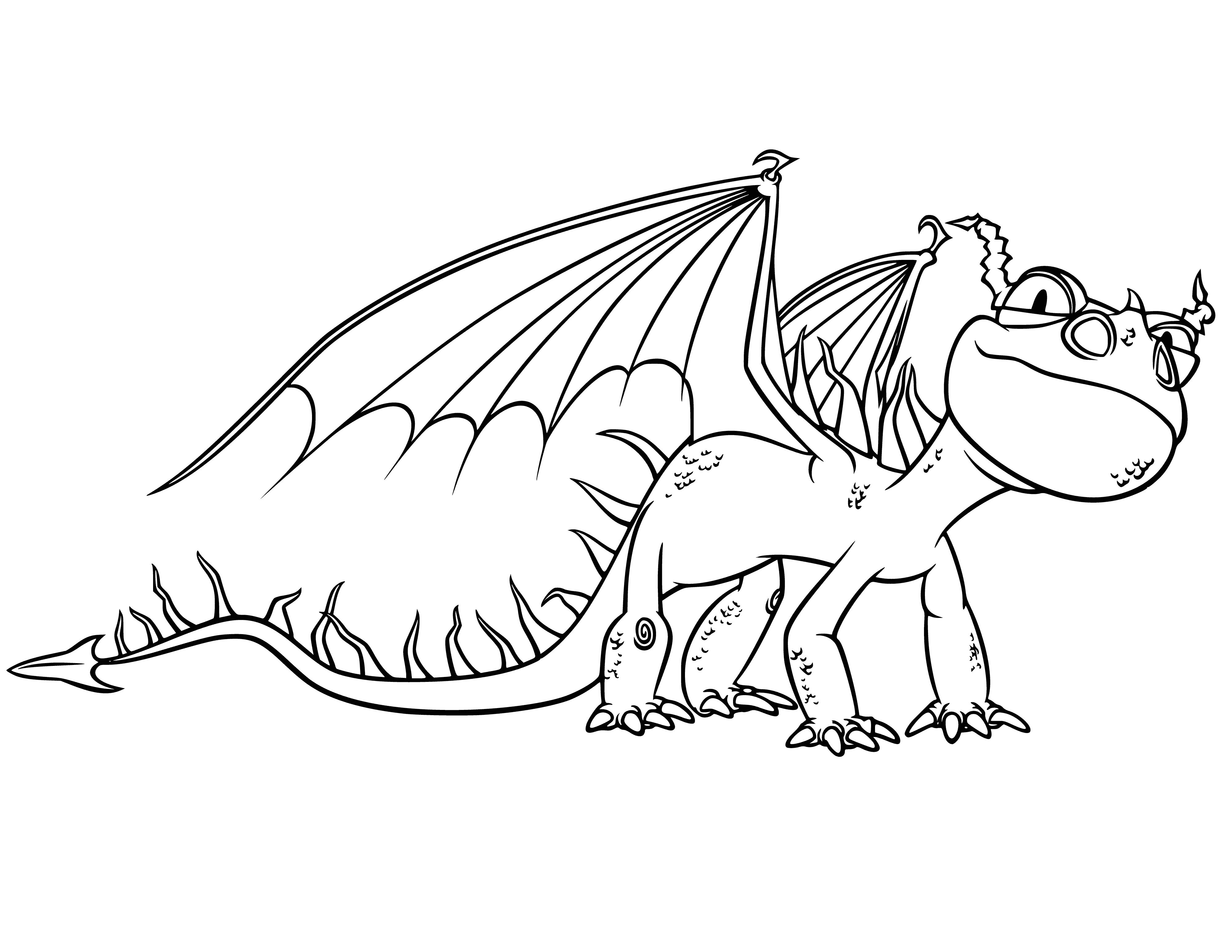 coloring page: Man faces dragon in cave with fire; danger & excitement in the air!