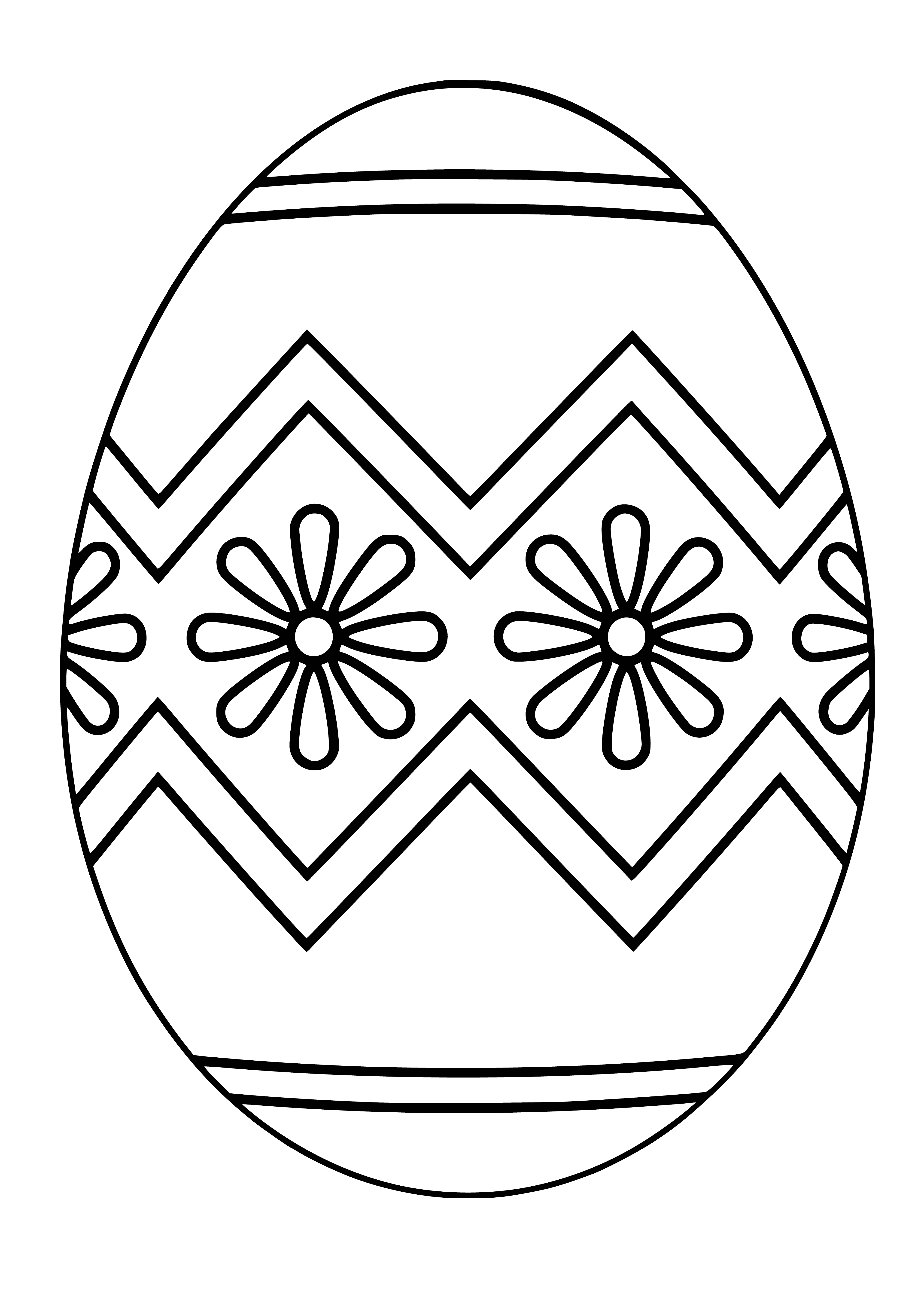 coloring page: 140 characters: Easter eggs are brightly-colored eggs given as gifts to celebrate Easter.