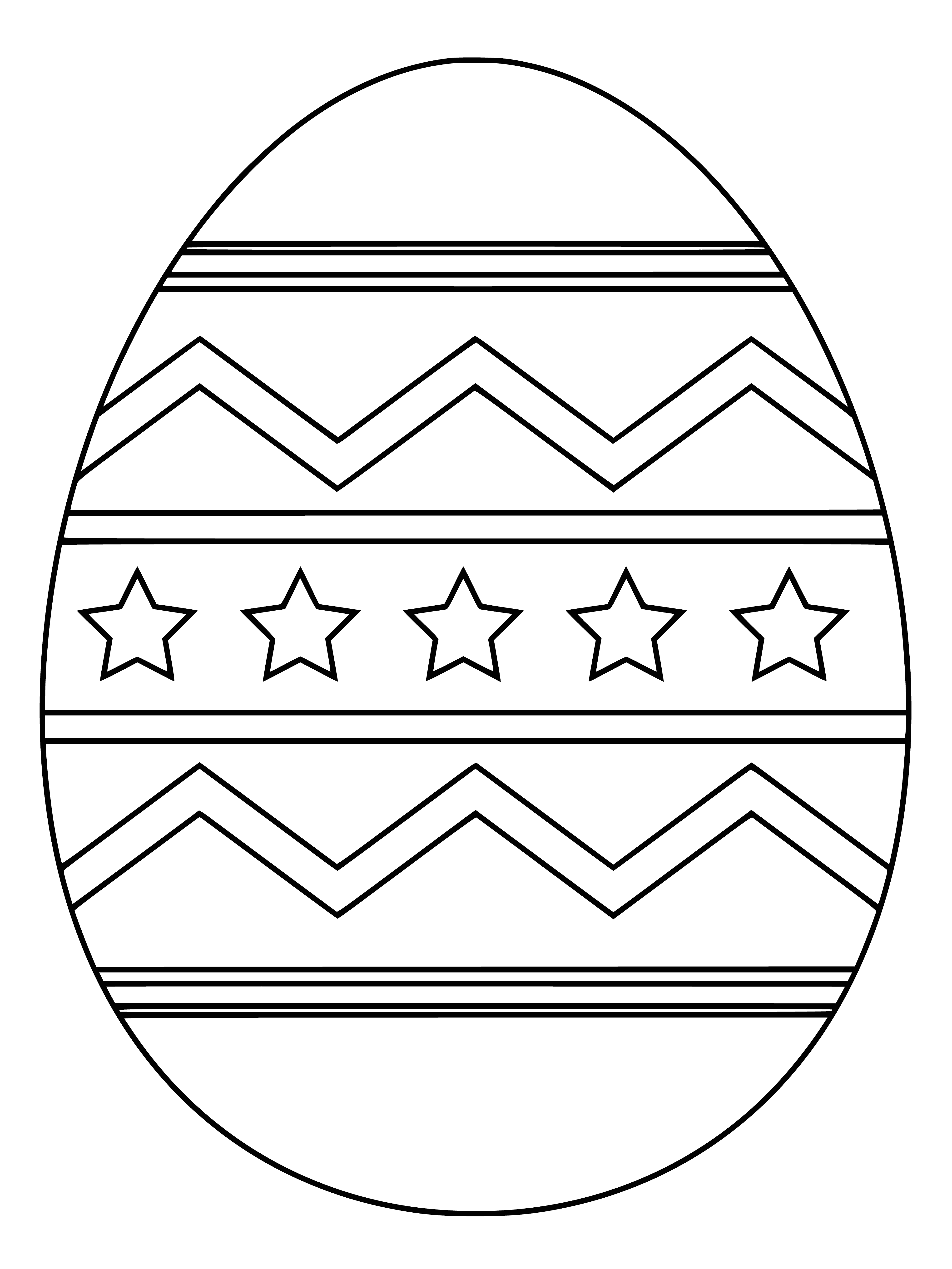 coloring page: A light blue egg with a white bunny, pink nose & chicks. Green & purple eggs. Perfect for Easter!