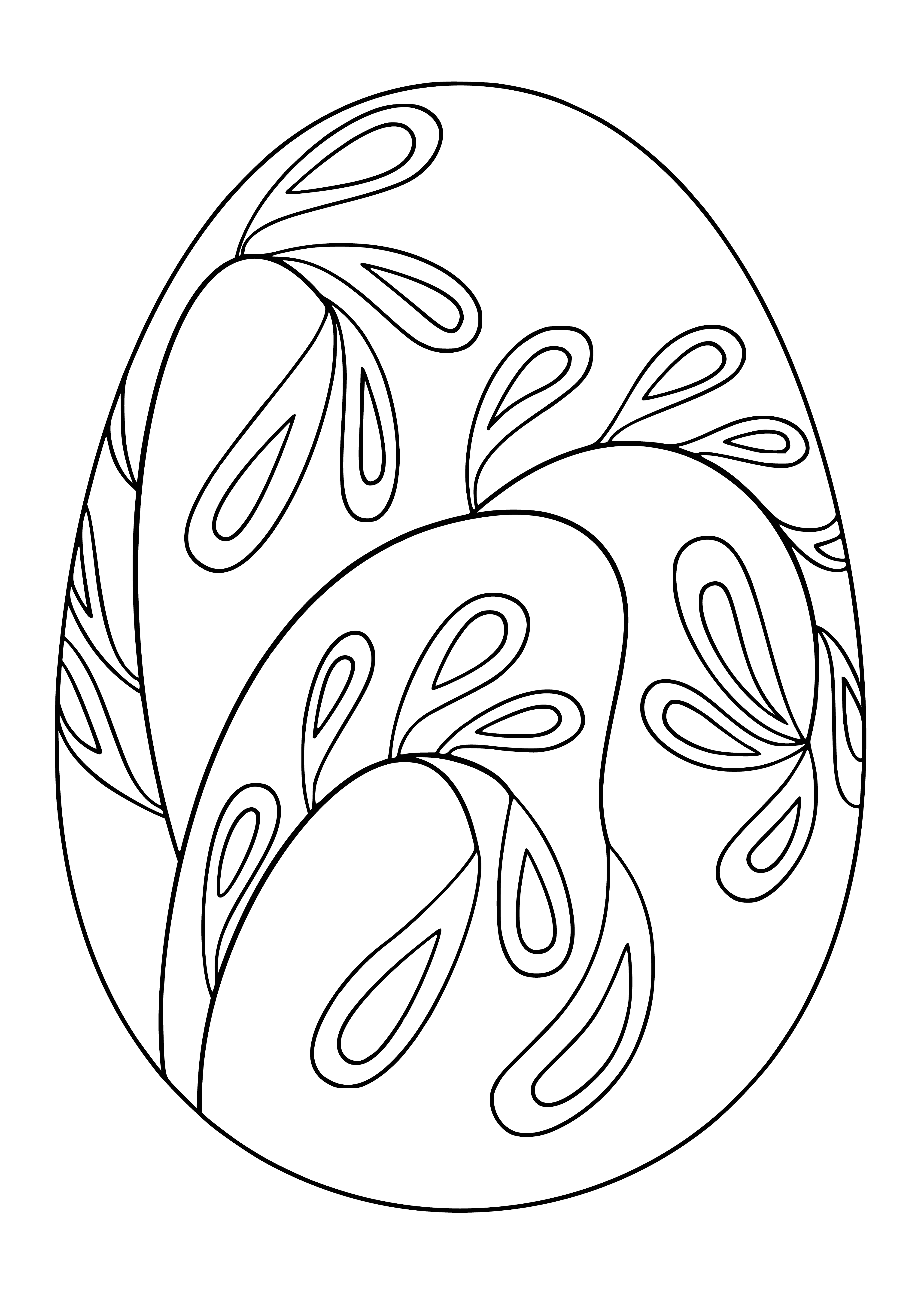 coloring page: Decorate Easter eggs with fun patterns & colors! Stripes, dots, flowers & more; pink, blue & yellow eggs! #EasteryEggs #EasterFun