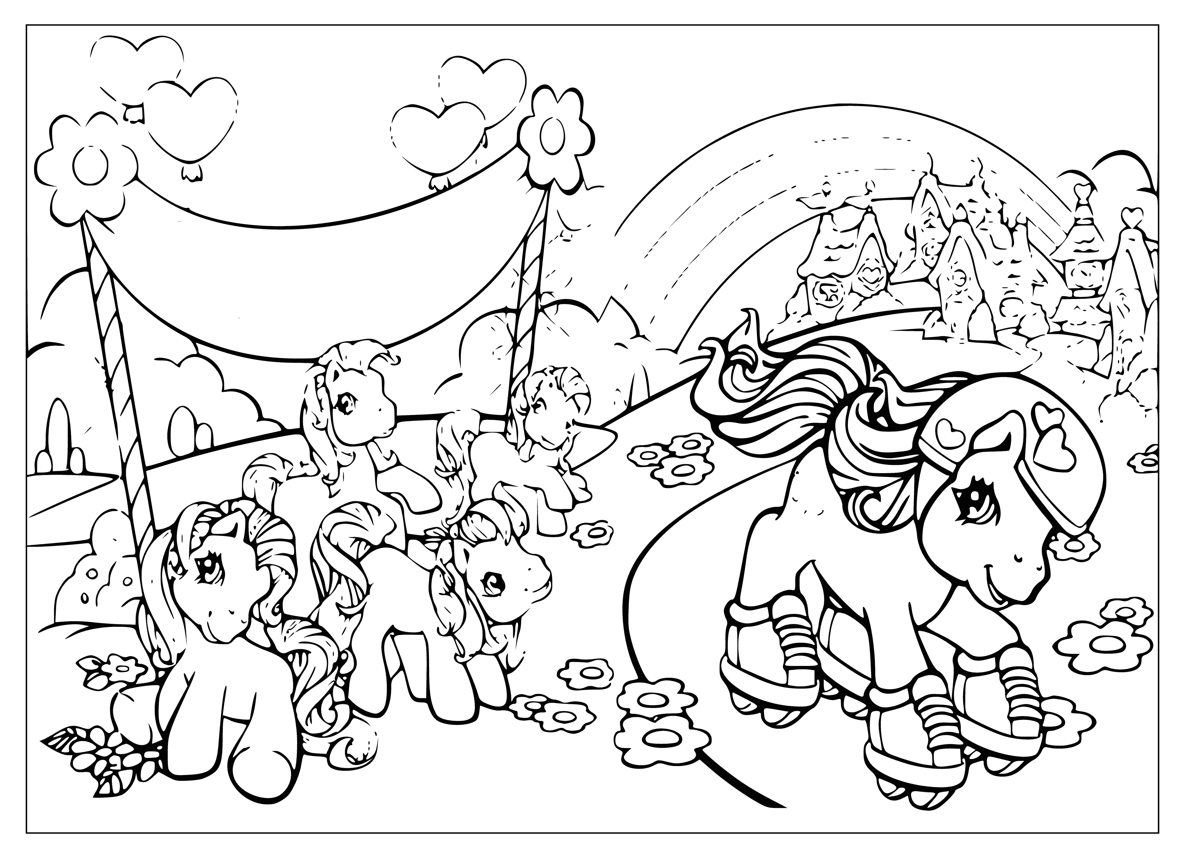 My Little Pony: Parade with a Pony and a Rainbow